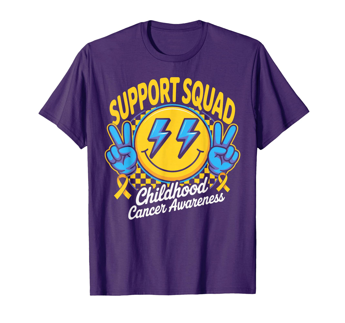 Ribbon Peace Squad Childhood Cancer Awareness T-Shirt