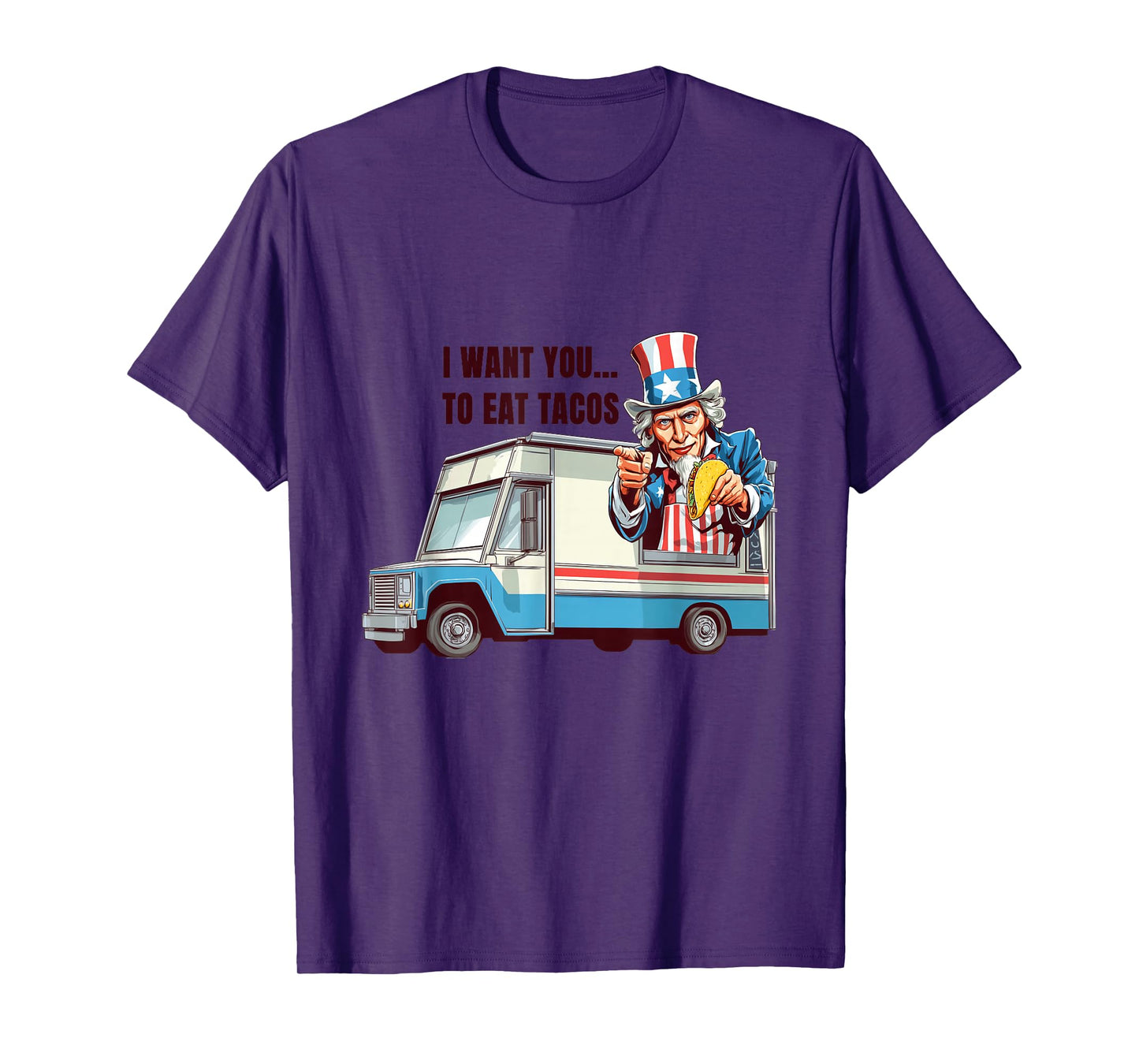Eat Tacos Costume with Funny Sam for Food Truck Lovers T-Shirt