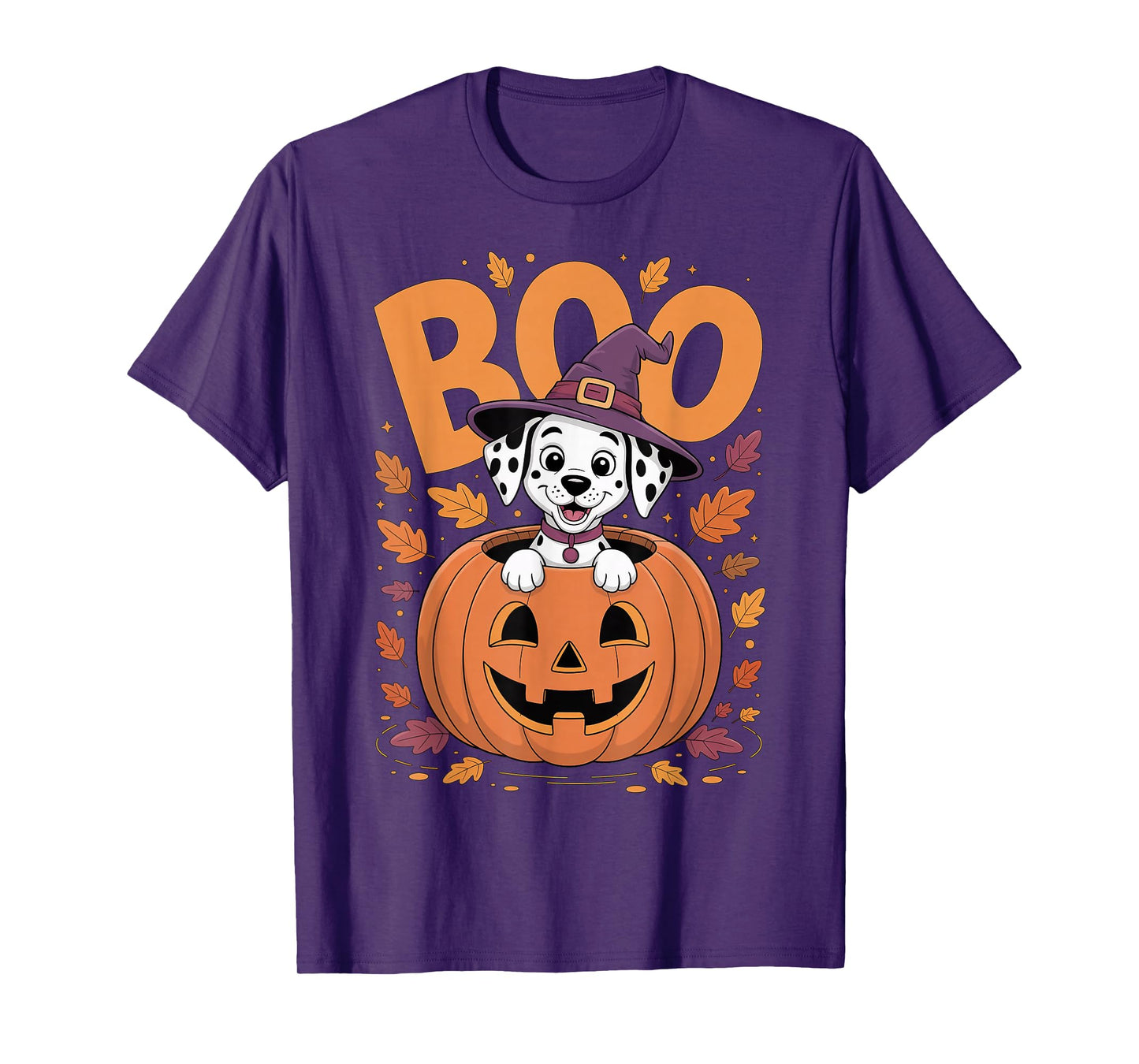Dalmatian Costume on Pumpkin Halloween Dalmatian T-Shirt