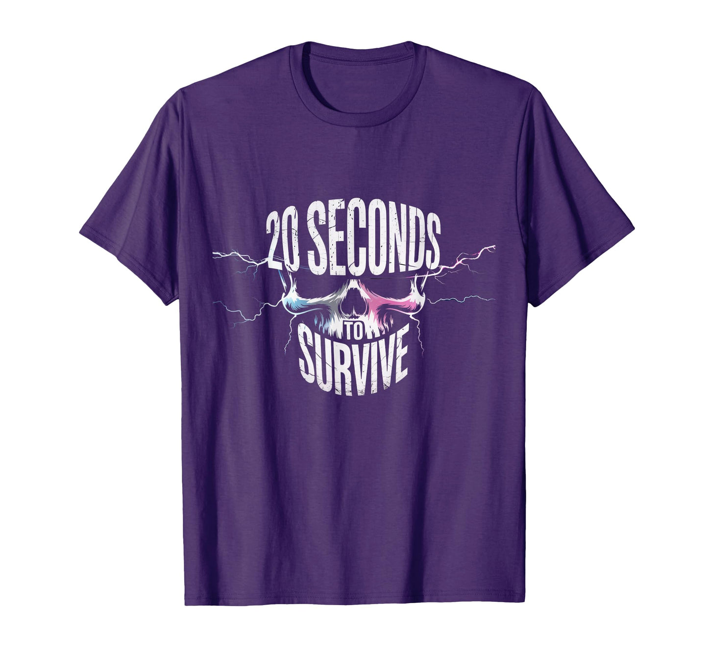 Skeleton Chase and Catch Tag Sport 20 Seconds to Survive Fun T-Shirt