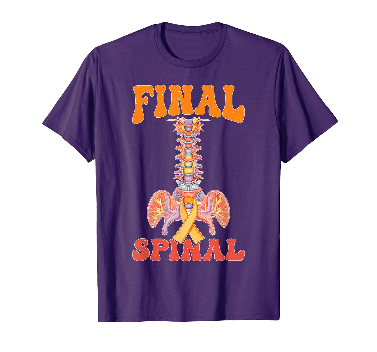 Final Spinal Cancer Awareness Strong T-Shirt