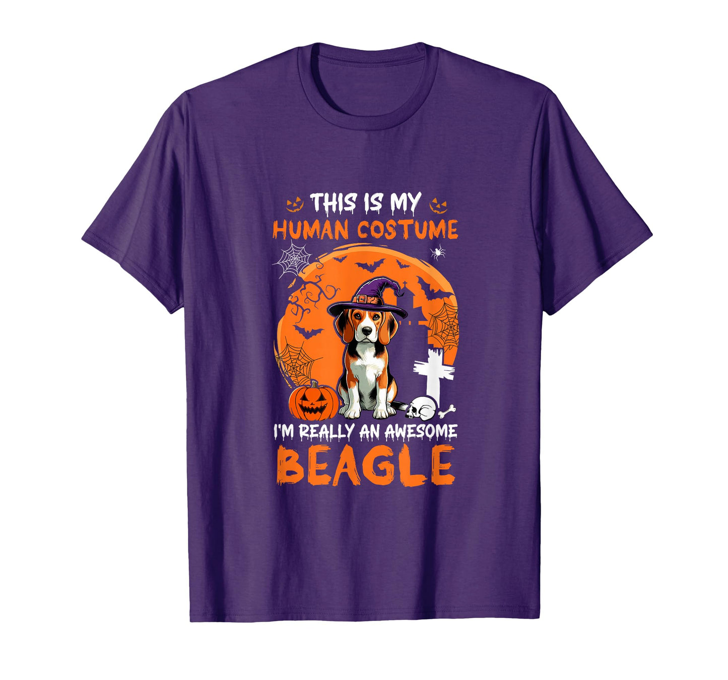 Human Costume Proud Awesome Beagle Halloween Dog Owner Lover T-Shirt