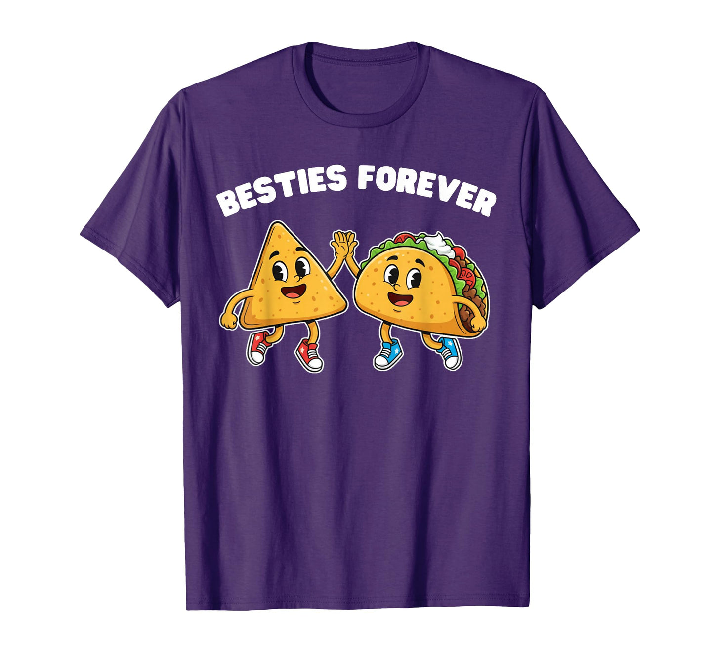 Besties Forever Nachos Tacos Kawaii for Boys Kids Girls T-Shirt
