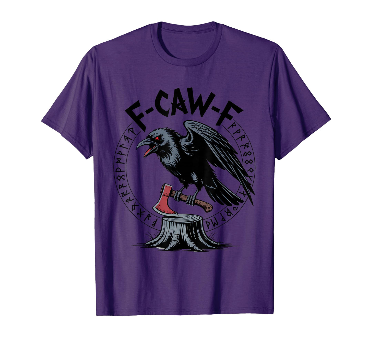 F-CAW-F Viking Raven Norse Crow Nordic Halloween T-Shirt