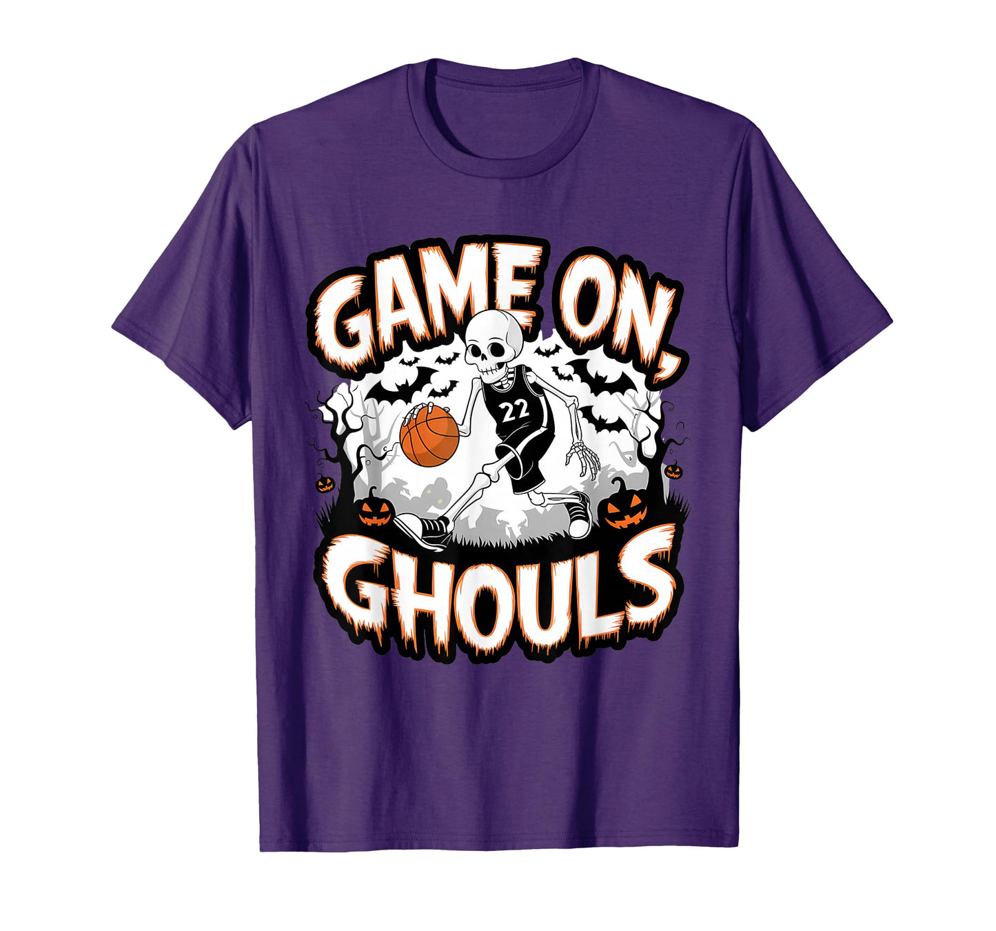 Fanny Basketball Player Dress as a Skeleton Game NO Ghouls T-Shirt