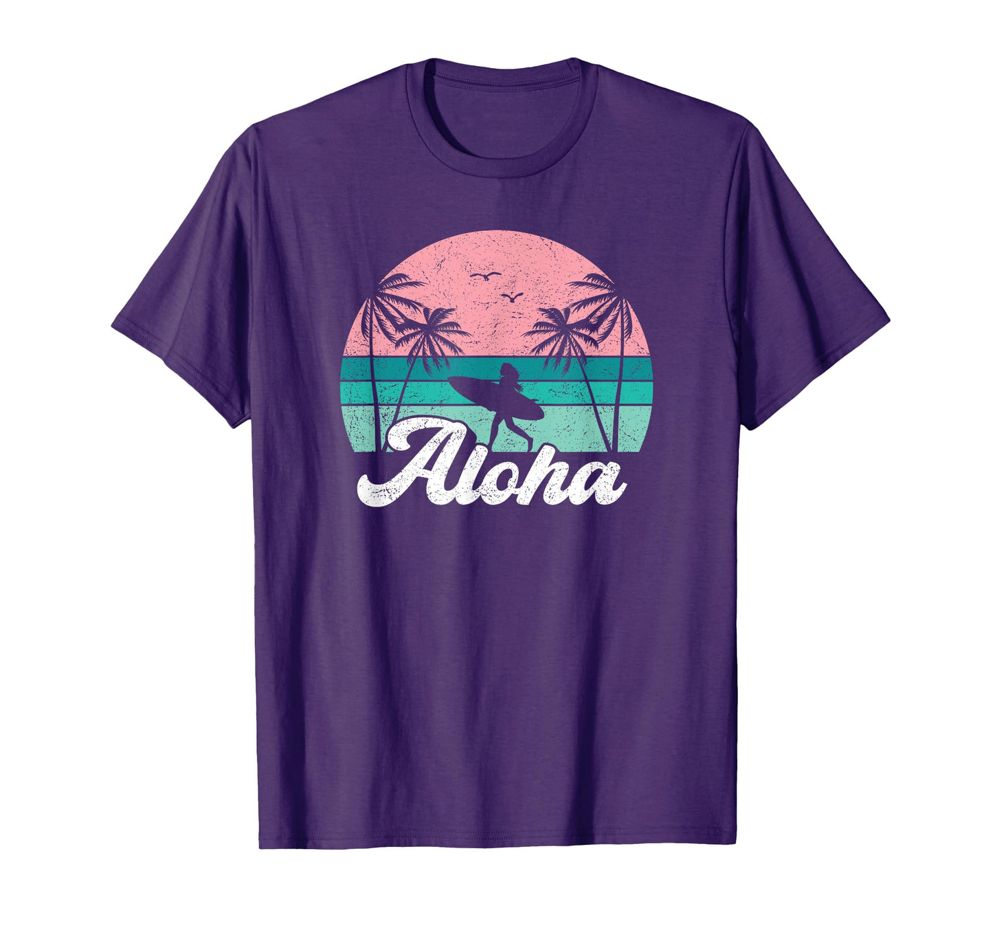 Aloha Surfer Girl Hawaii Vintage Hawaiian Surfing Surf Cute T-Shirt