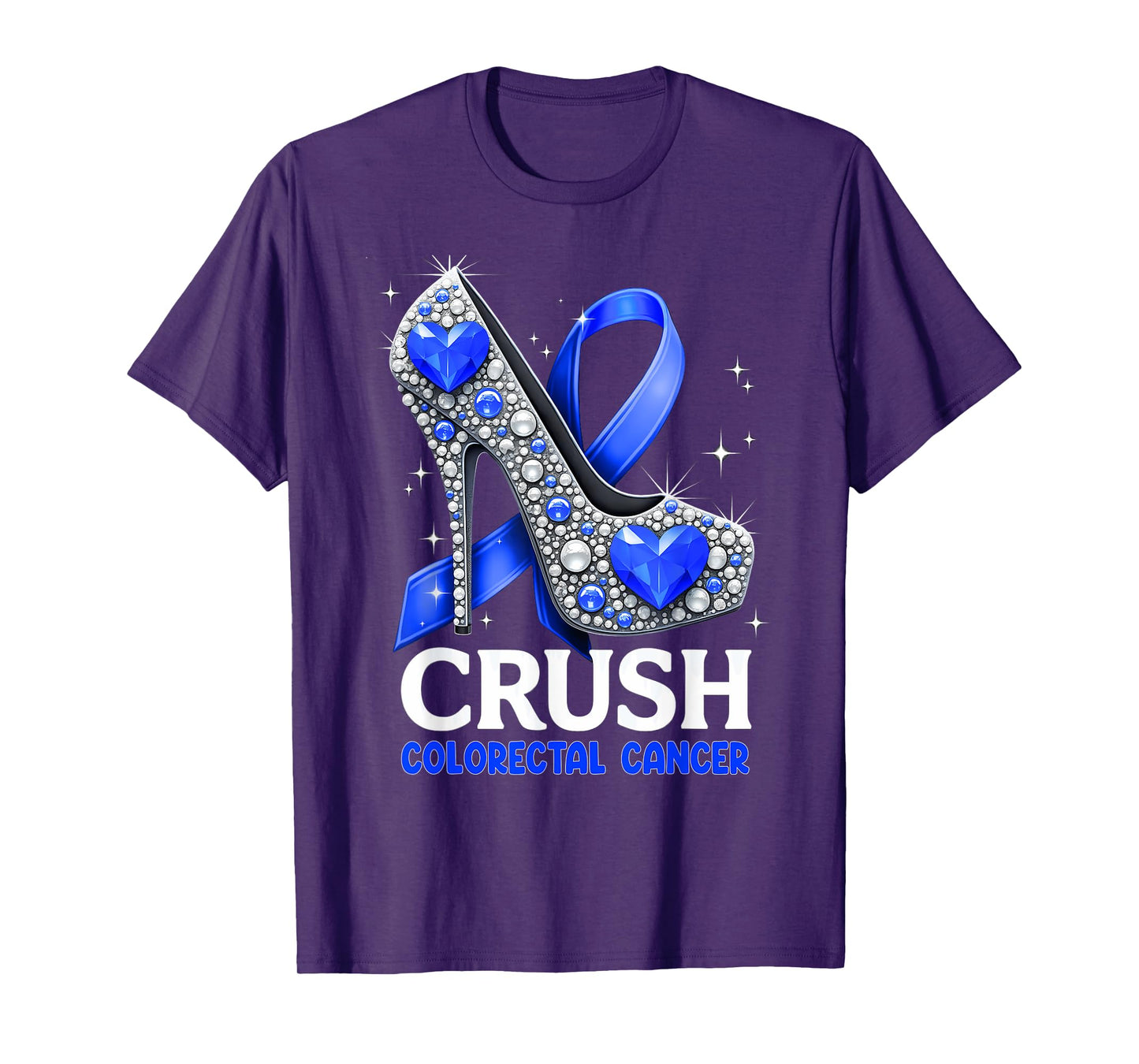 Girl Women Crush Colorectal Cancer Awareness T-Shirt