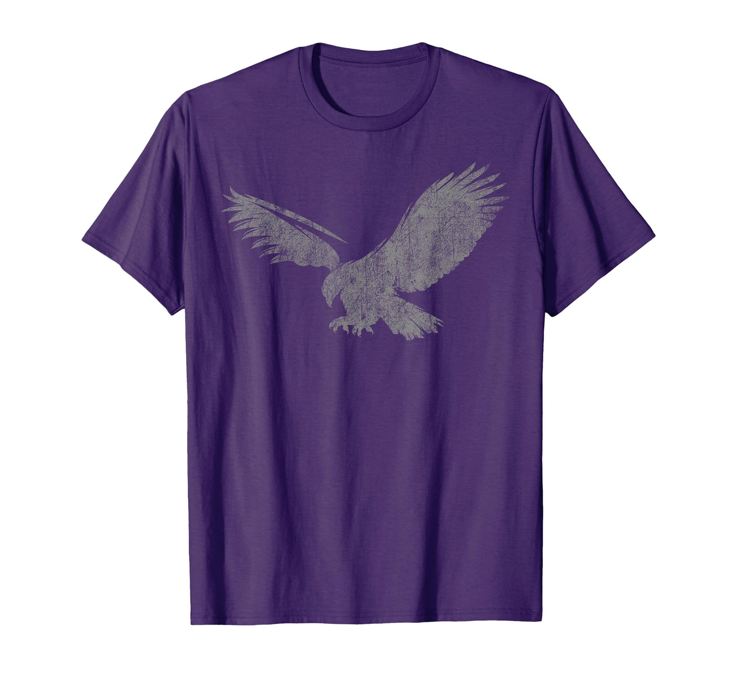 Beautiful Eagle American bird silhouette flying vintage USA T-Shirt