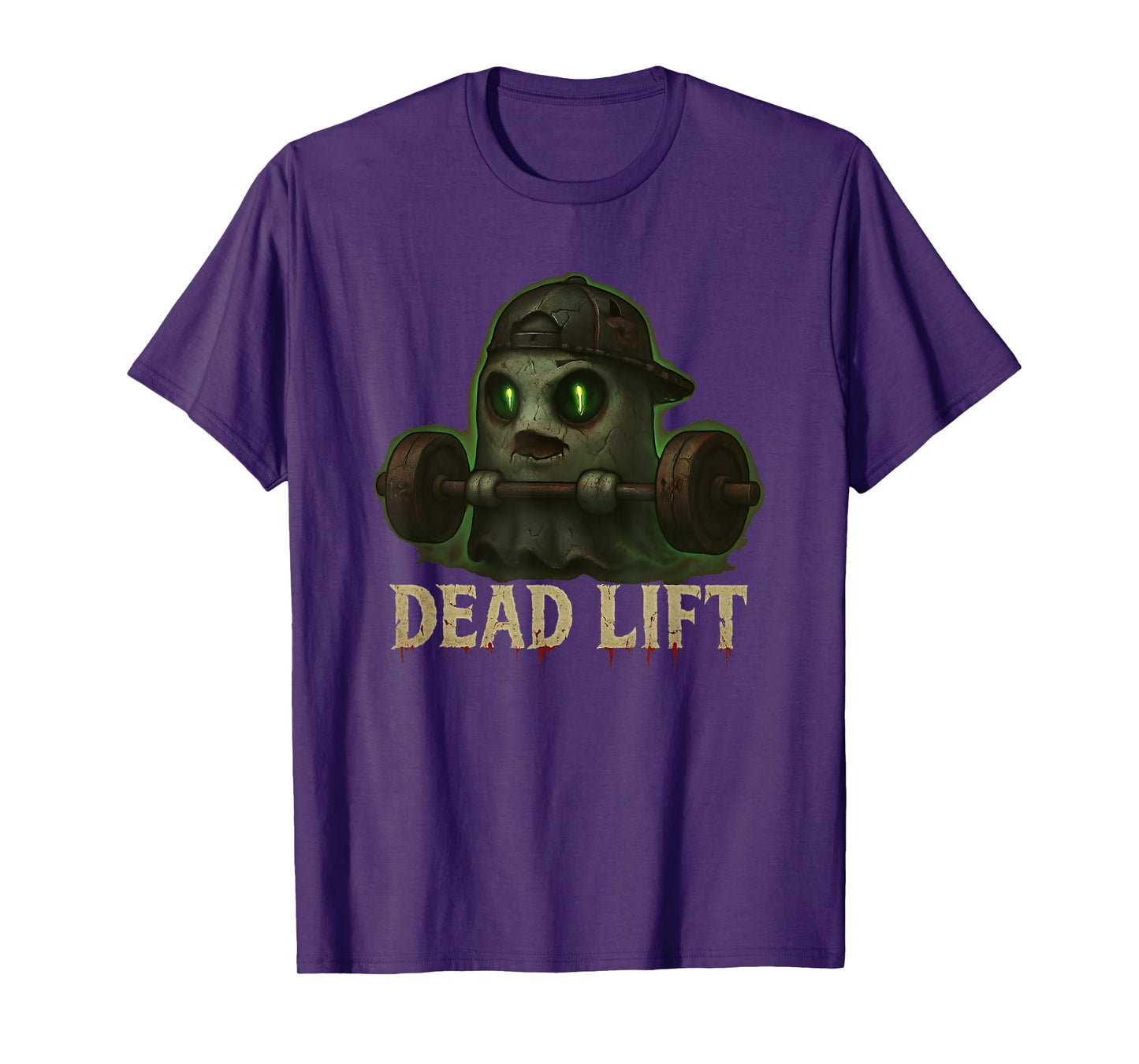 Dead Lift Funny Ghost Gym Halloween Weightlifting Pocket T-Shirt