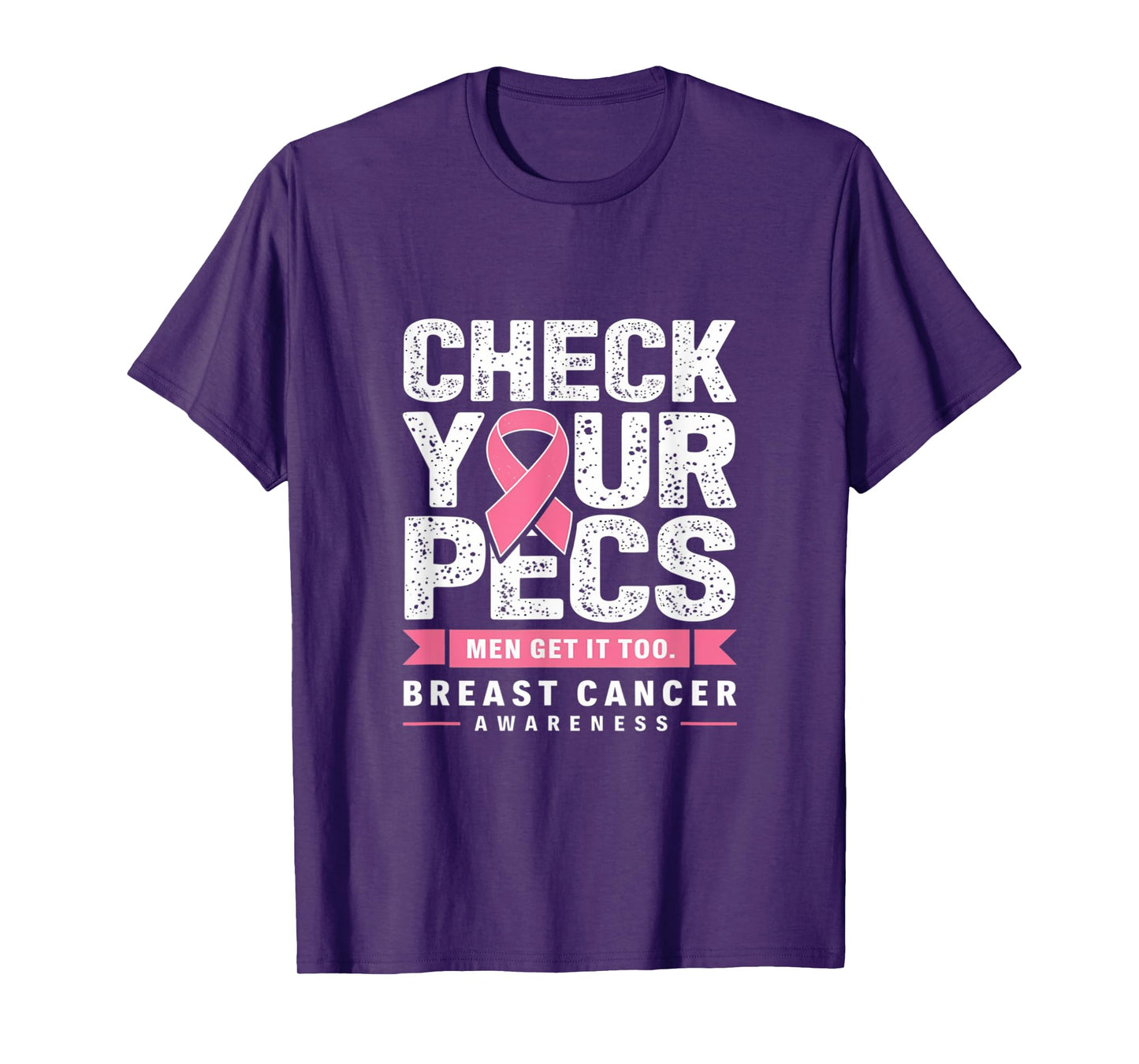 Check Your Pecs Men Breast Cancer Awareness T-Shirt
