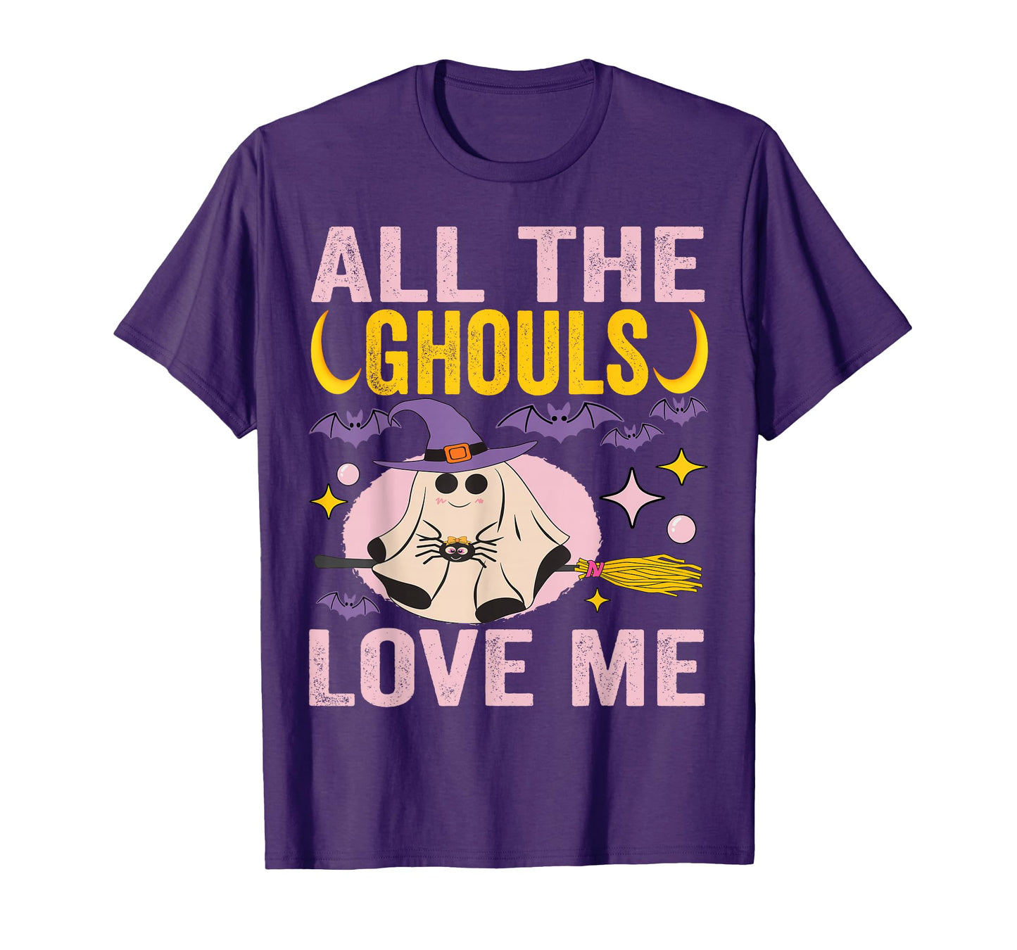 All The Ghouls Love Me Cute Halloween Child Ghost Costume T-Shirt
