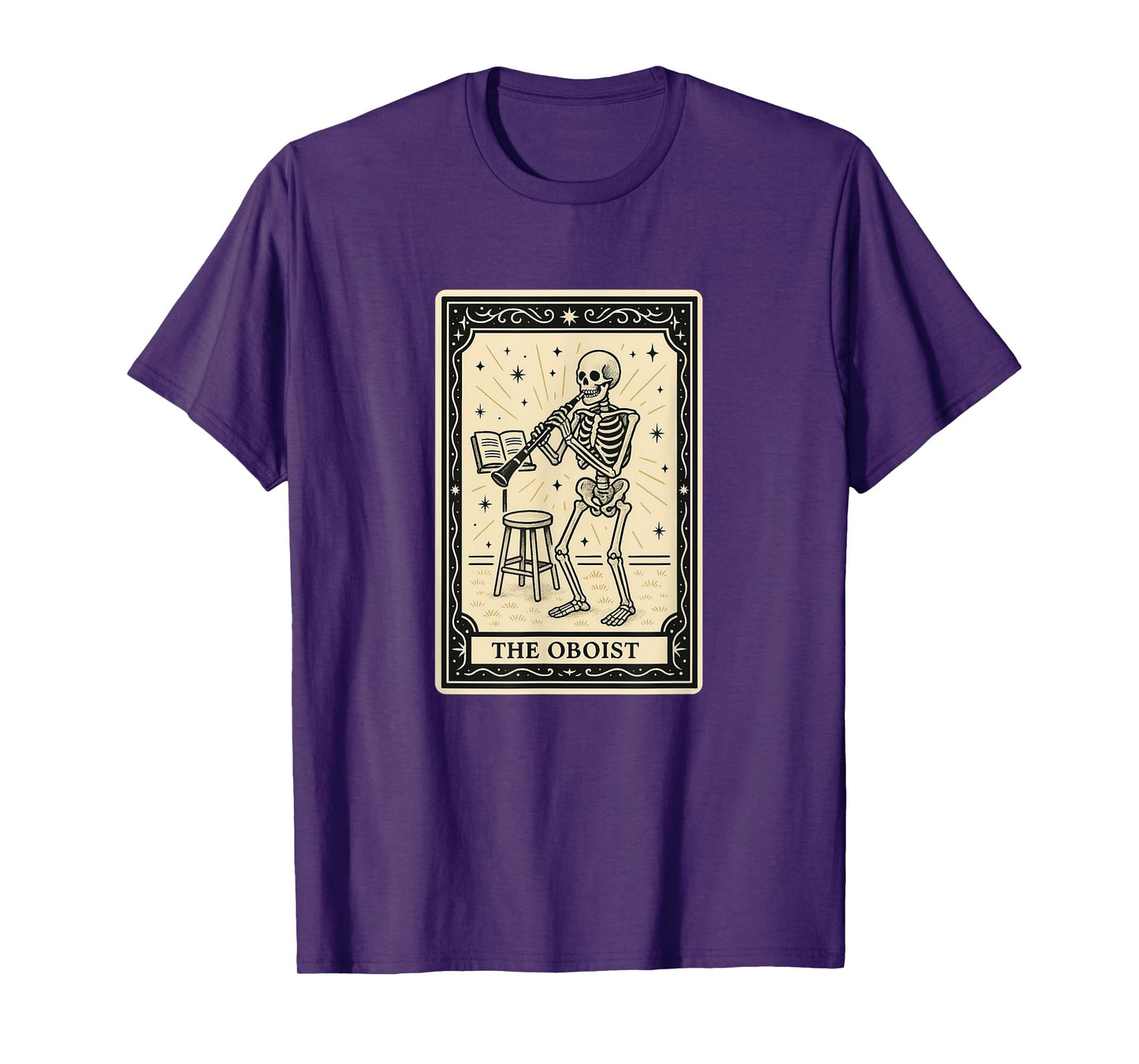 The Oboist Tarot Card - Halloween Spooky Gothic Oboe Player T-Shirt