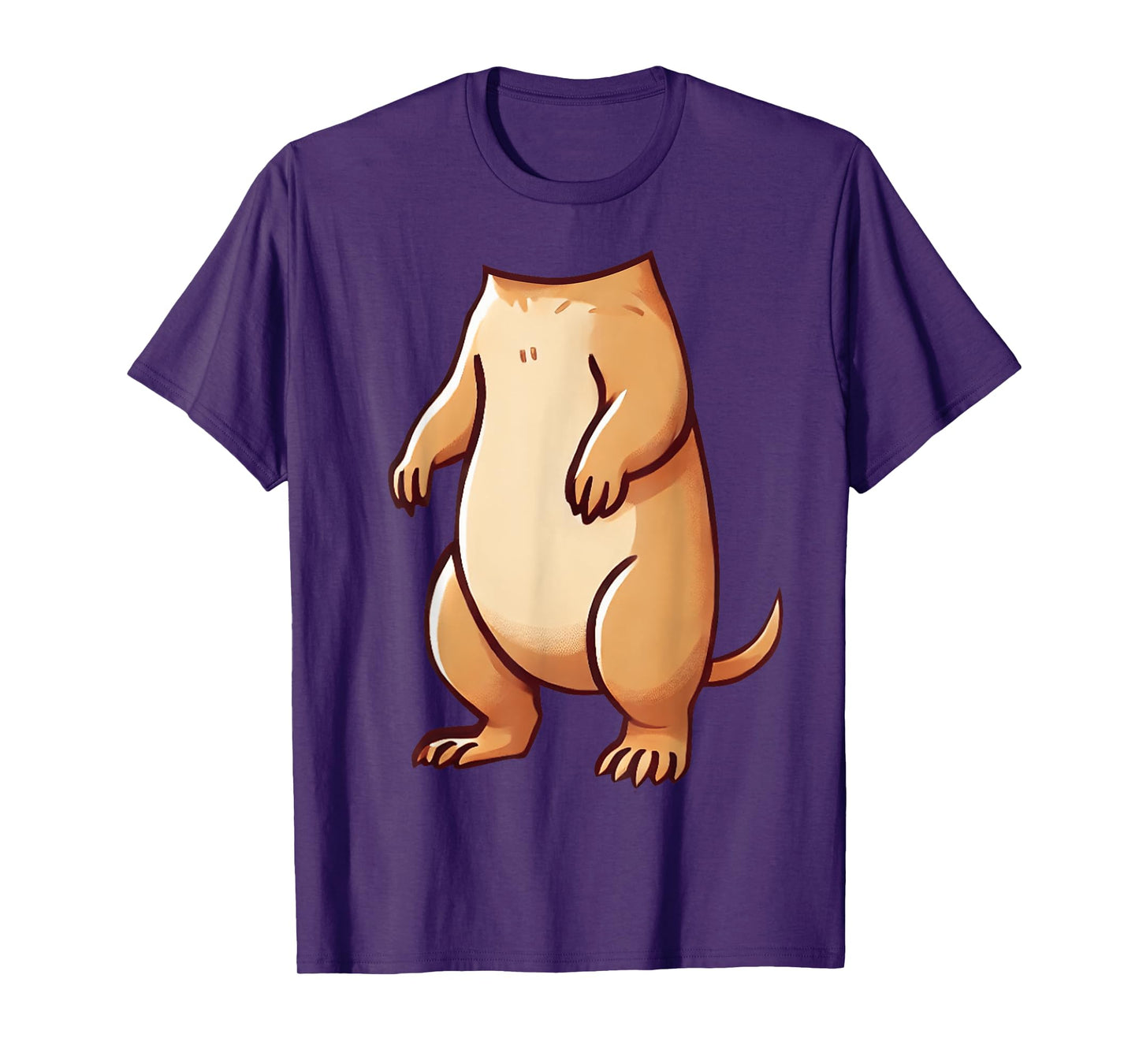 Easy Prairie Dog Costume Halloween Prairie Dog Body T-Shirt for Men Women Kids