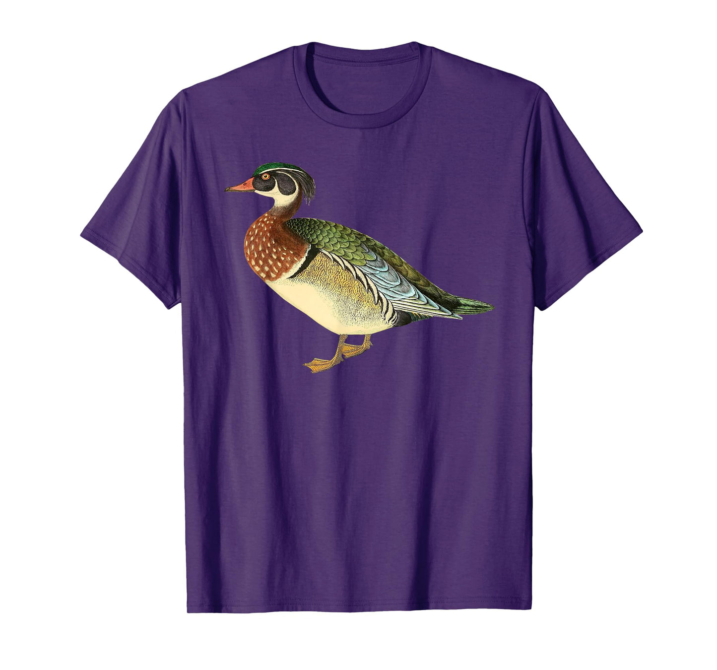 Duck T-shirt Cute Vintage Duck Graphic Wood Duck Tee Be the