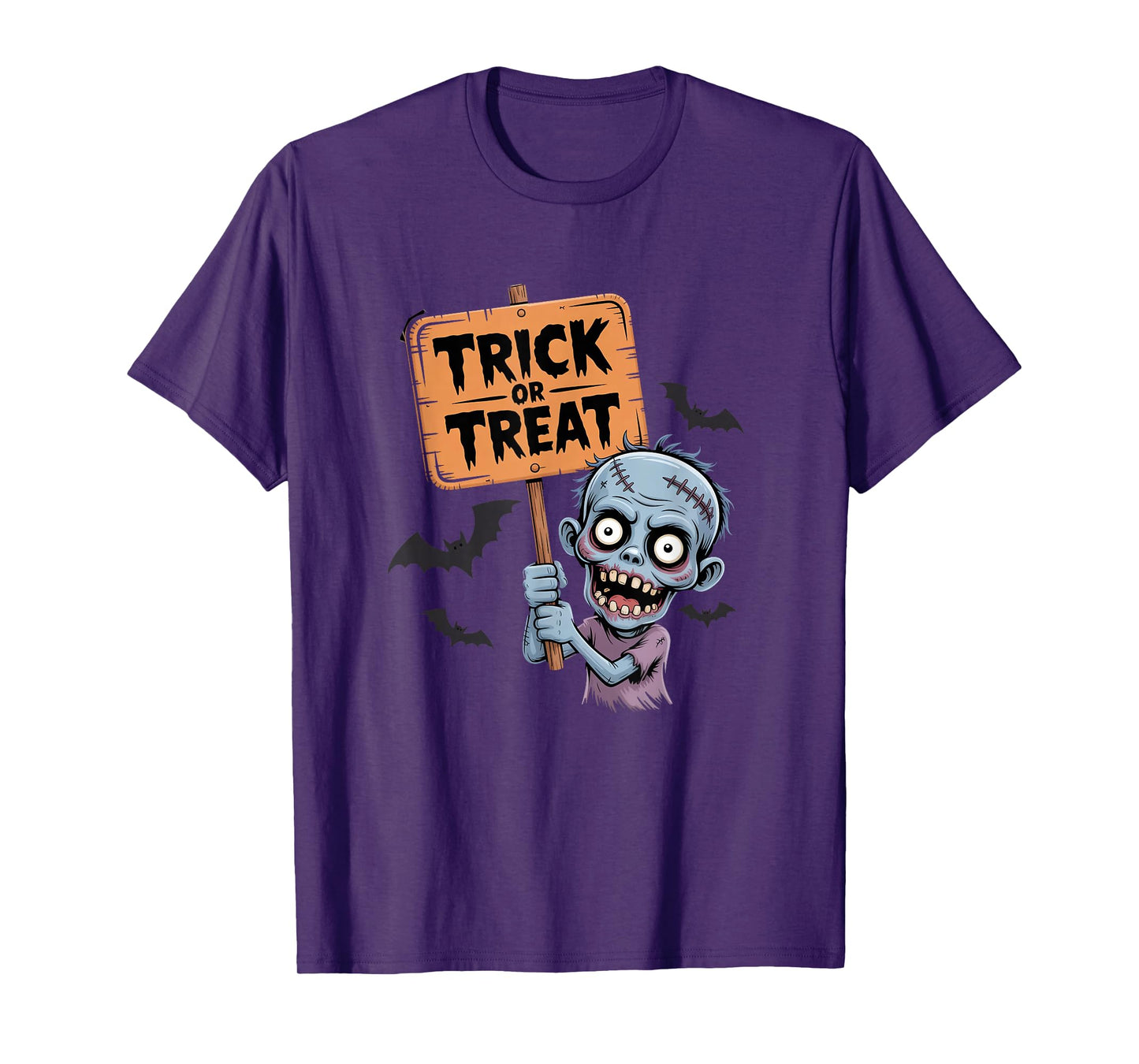 Spooky Trick or Treat Zombie Gift for Men Women T-Shirt