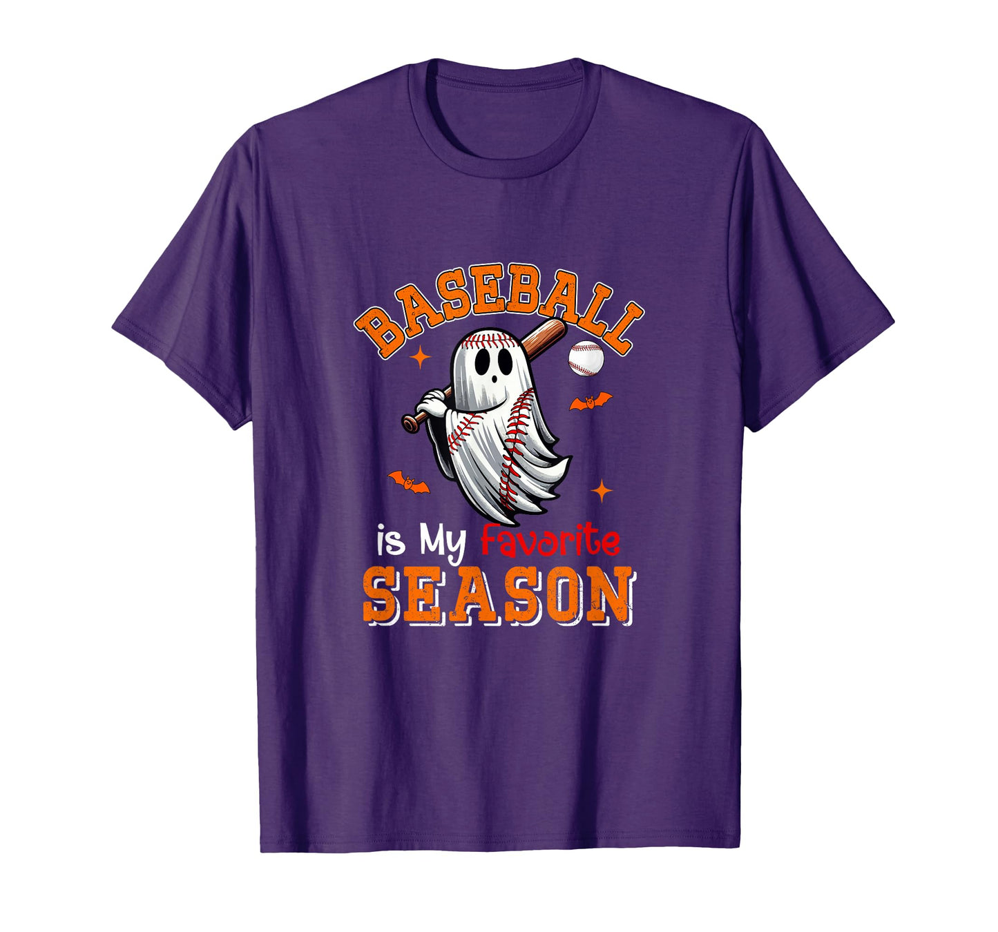 Baseball is Favorite Season Costume Player Halloween Boo T-Shirt