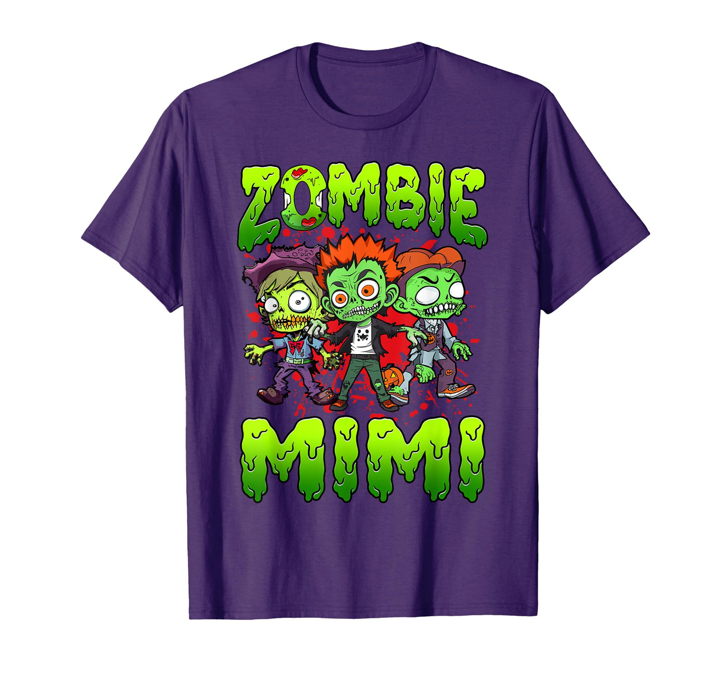 Zombie Mimi Halloween Costume Family Matching T-Shirt