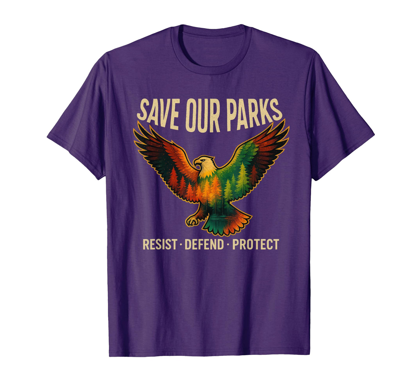 USA Eagle Save Our Parks Resist National Park Protect ALT US T-Shirt