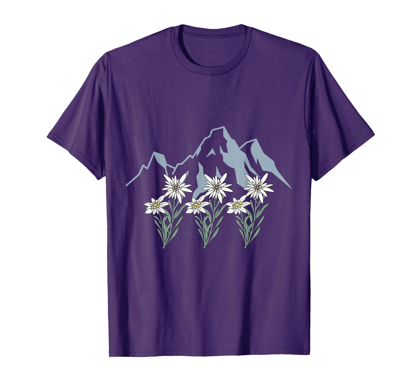 Mountains Switzerland Alps Edelweiss basket alpine flower T-Shirt
