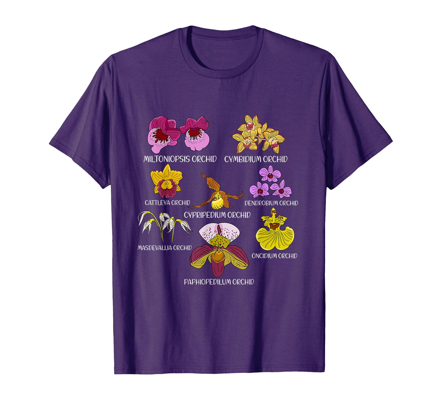 Orchid Species Flower Lover Florist Orchids T-Shirt