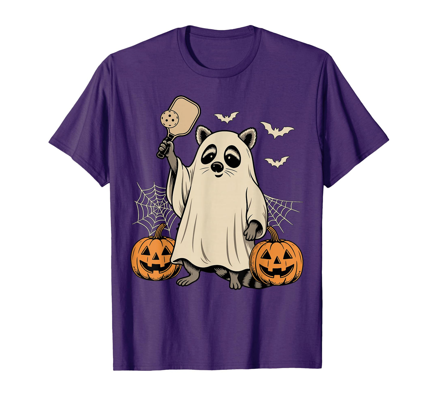 Pickleball Halloween Spooky Dink Squad Pumpkin Vibes T-Shirt