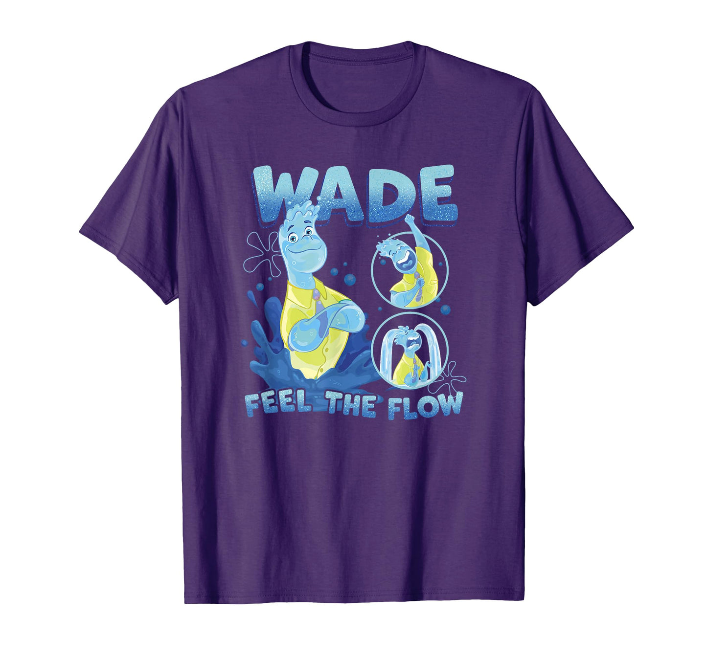 Disney Pixar Elemental Feel The Flow Wade Portrait T-Shirt