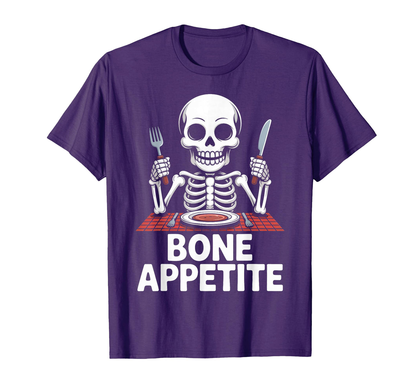 Bone Appetite Funny Skeleton Table Dinner T-Shirt