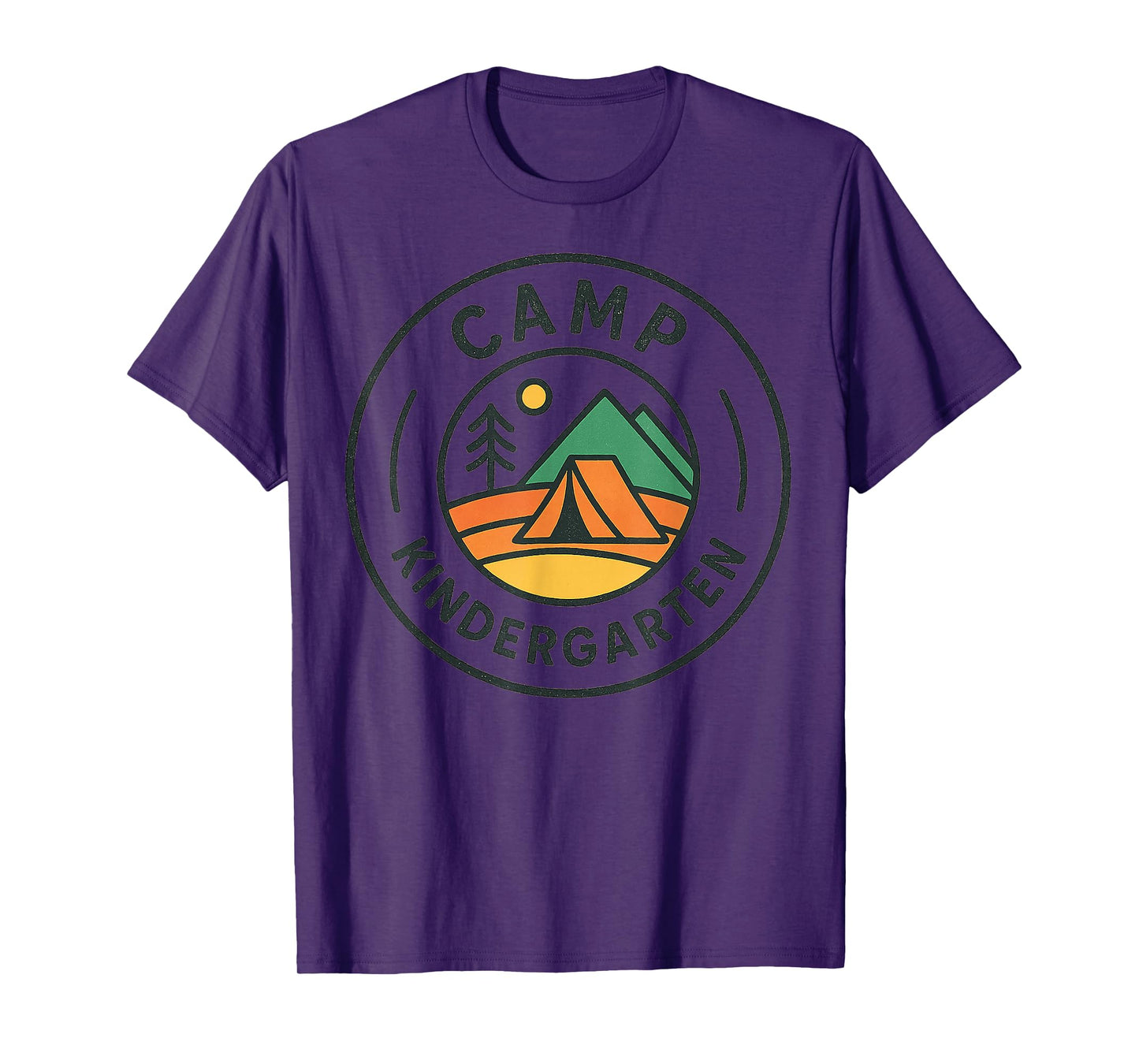 Cute Camp Kindergarten Squad Camper Teacher Camping Lovers T-Shirt