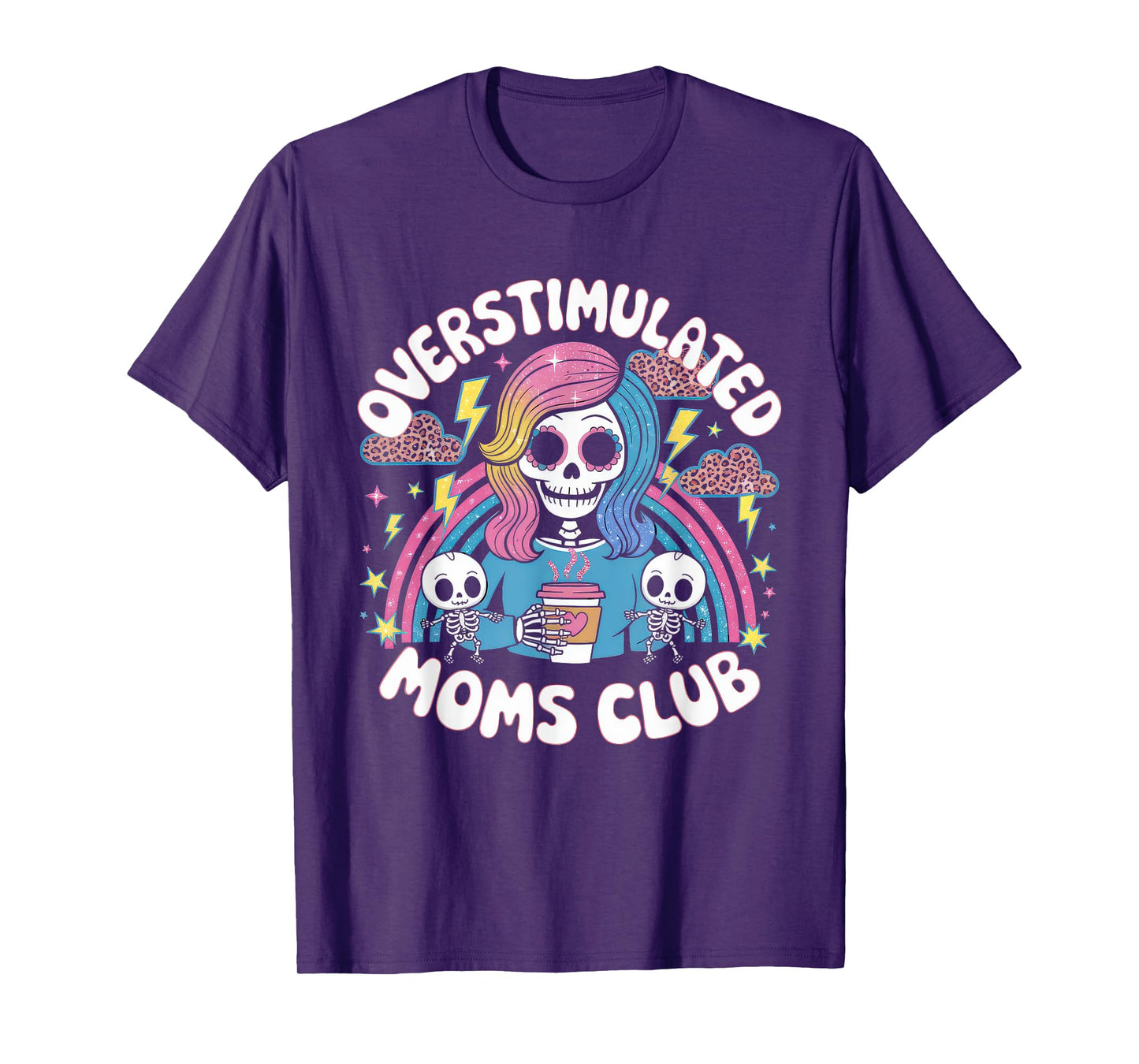 Overstimulated Moms Club Tshirt Mom Depression Mental Health T-Shirt