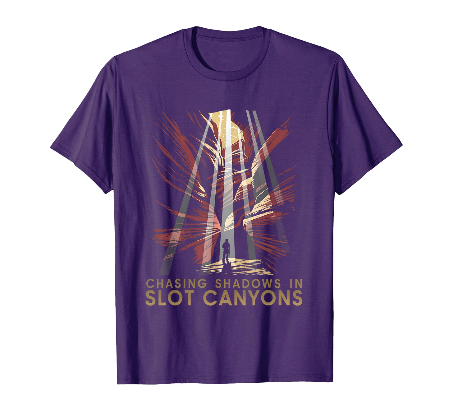 Chasing Shadows in Slot Canyons Nature Explorer Canyoneering T-Shirt