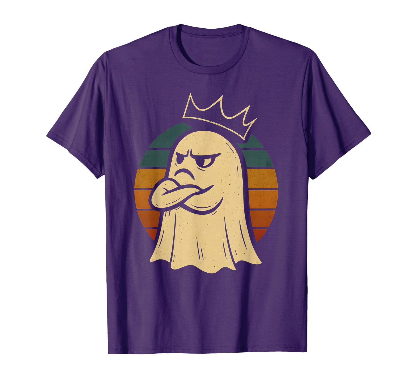 Ghost King Boo Sheet Men Women Halloween Party T-Shirt
