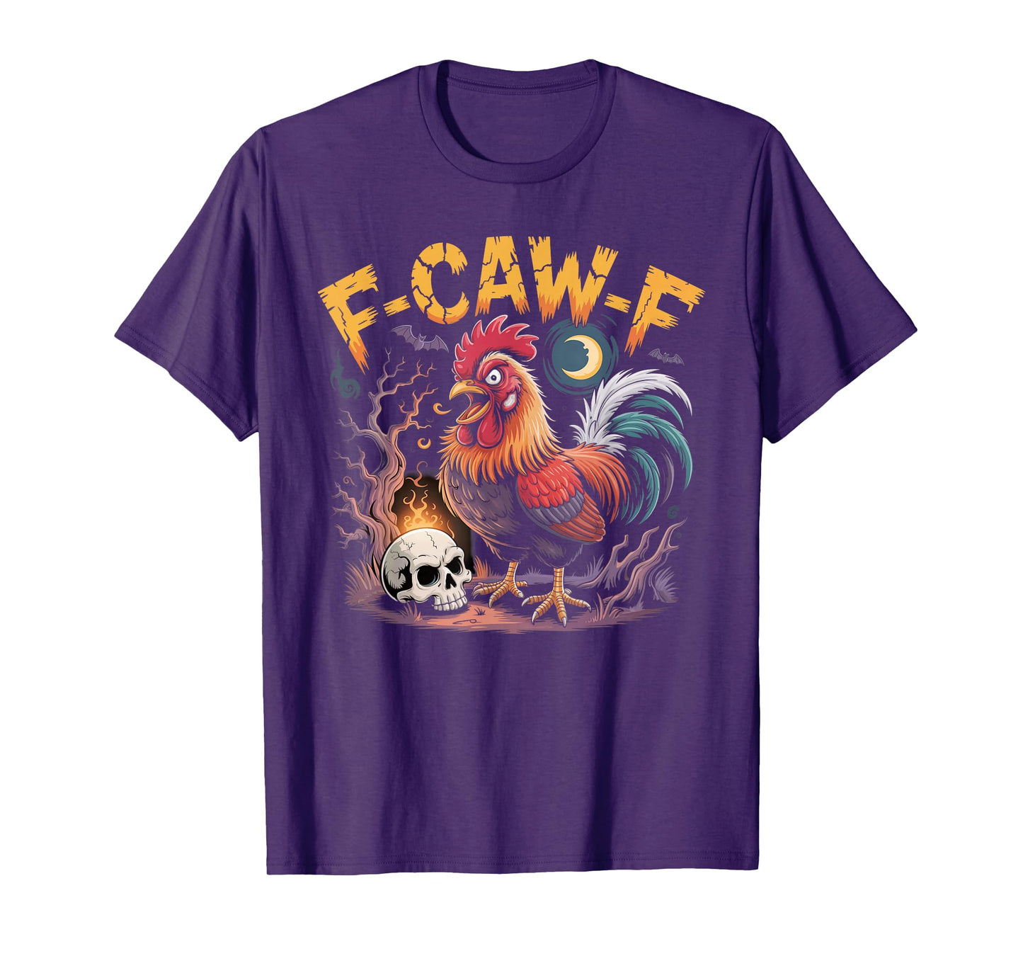F-Caw-F Funny Chicken Halloween Rooster Meme T-Shirt