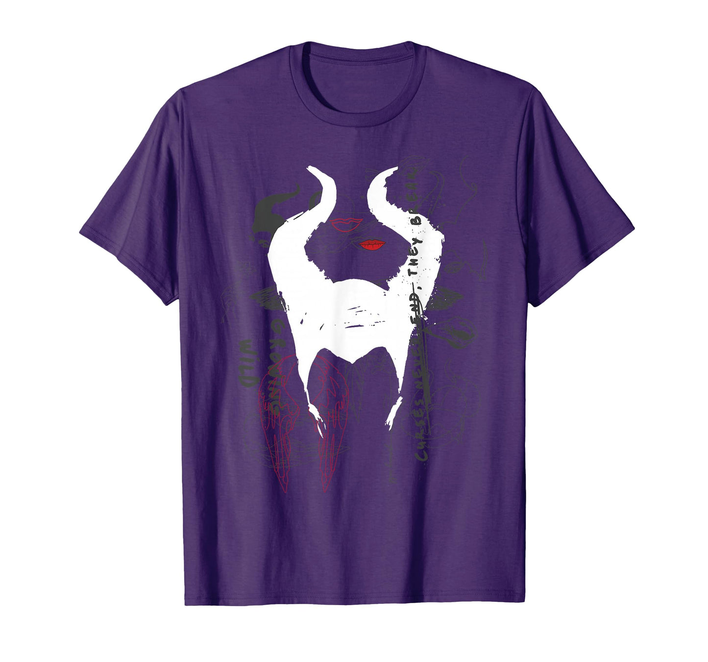 Disney Maleficent Mistress Of Evil Growing Wild Collage T-Shirt