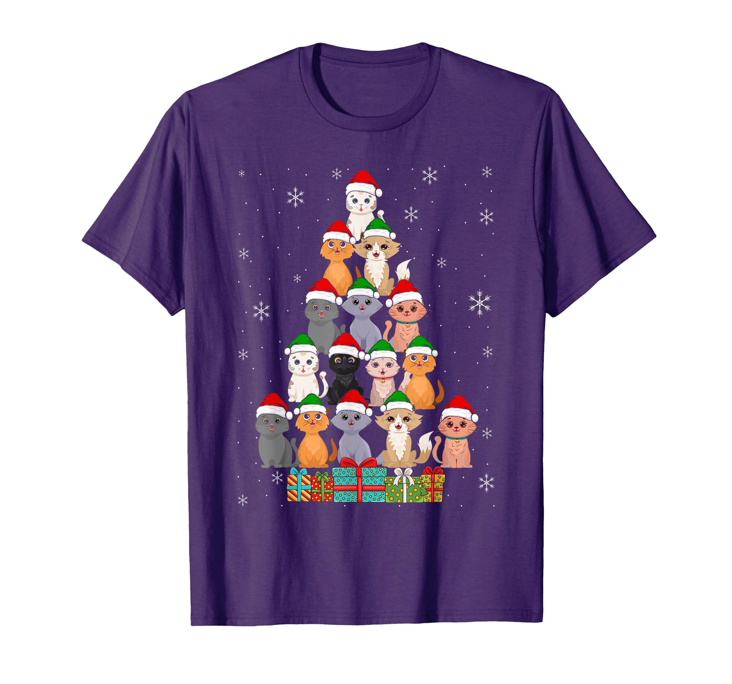 Christmas Cats Xmas Meow Christmas T-Shirt