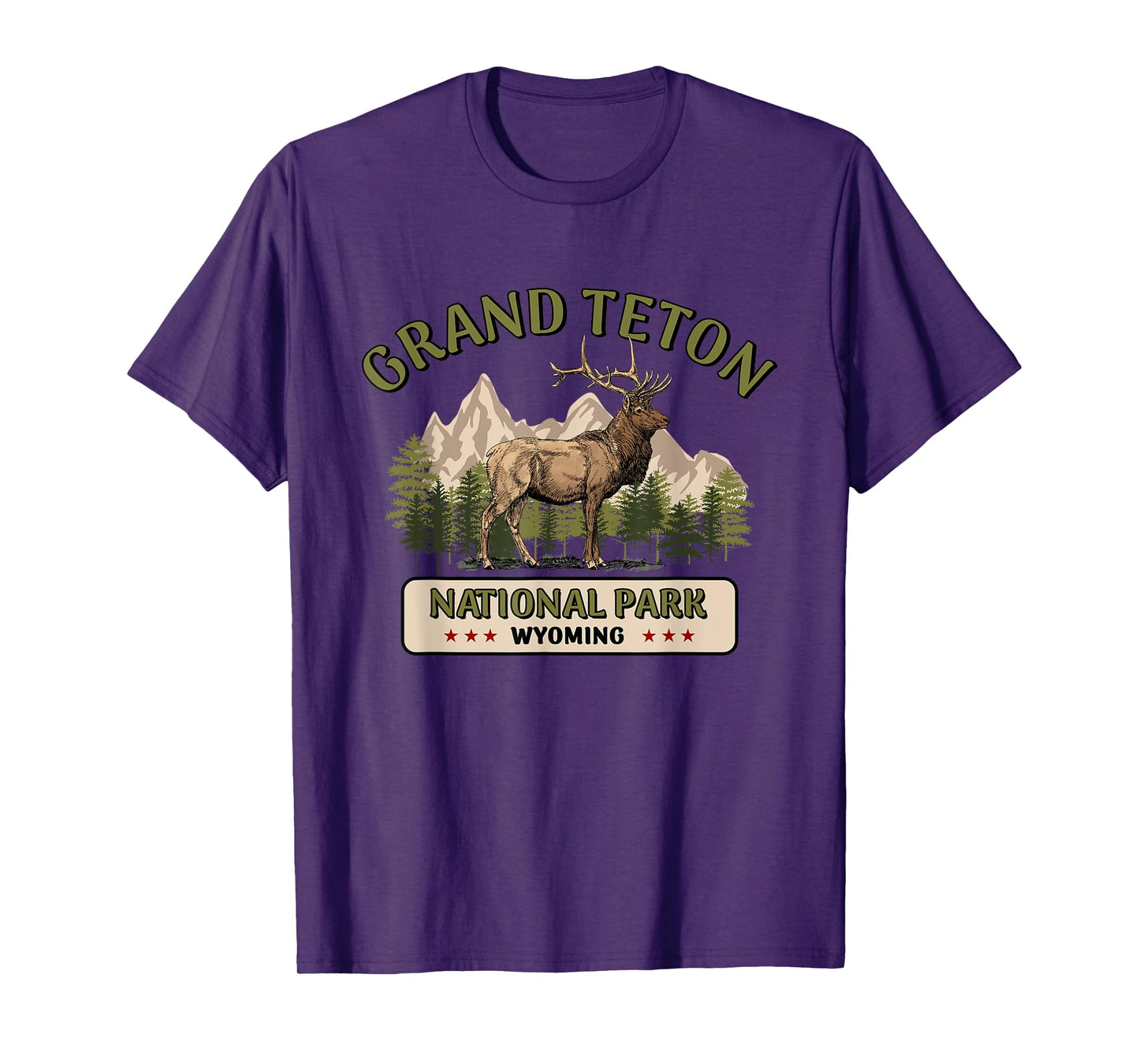 GRAND TETON NATIONAL PARK ELK DESIGN T-Shirt