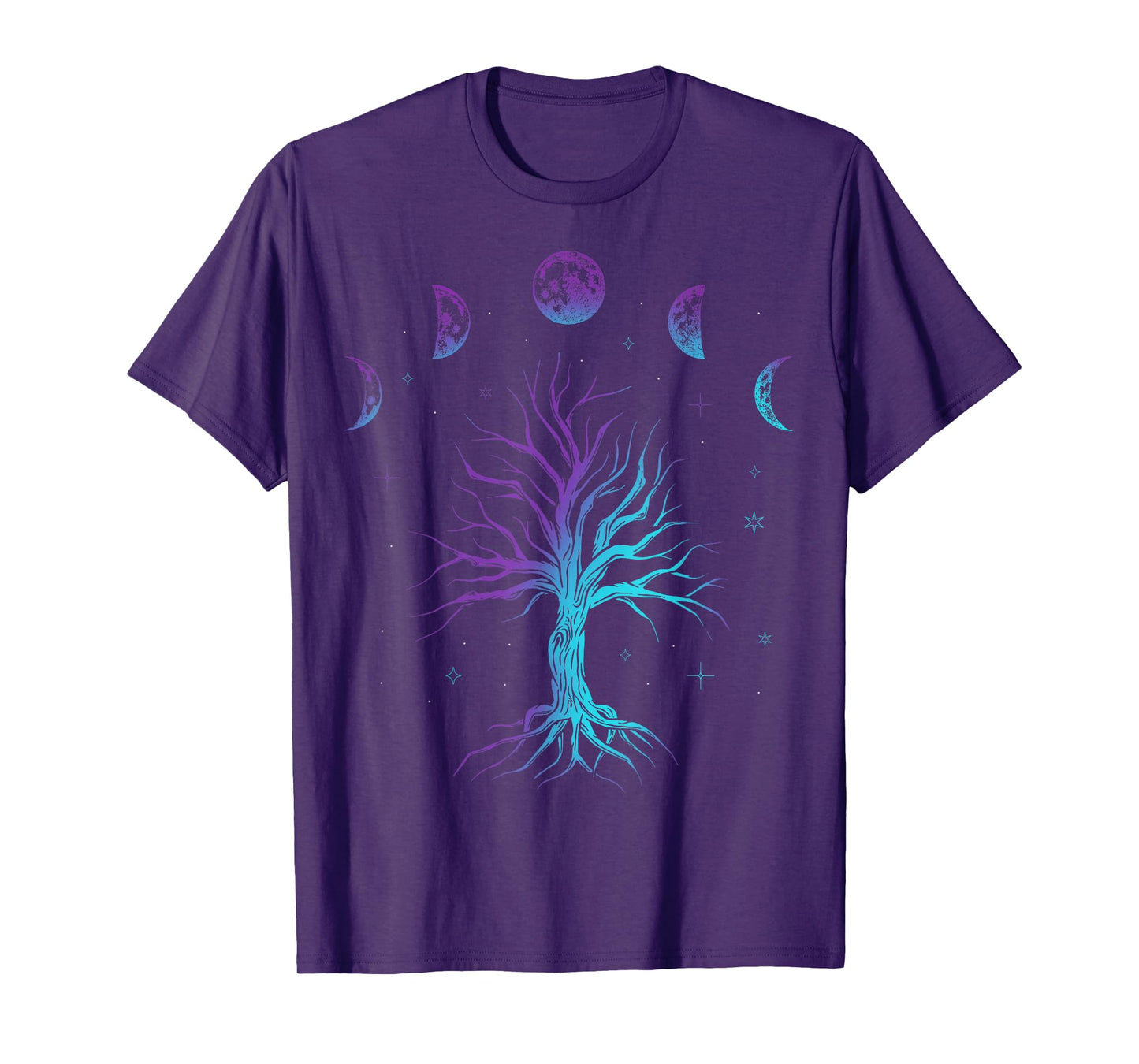 Moon Phase Tree of Life - Viking Pagan Wicca T-Shirt