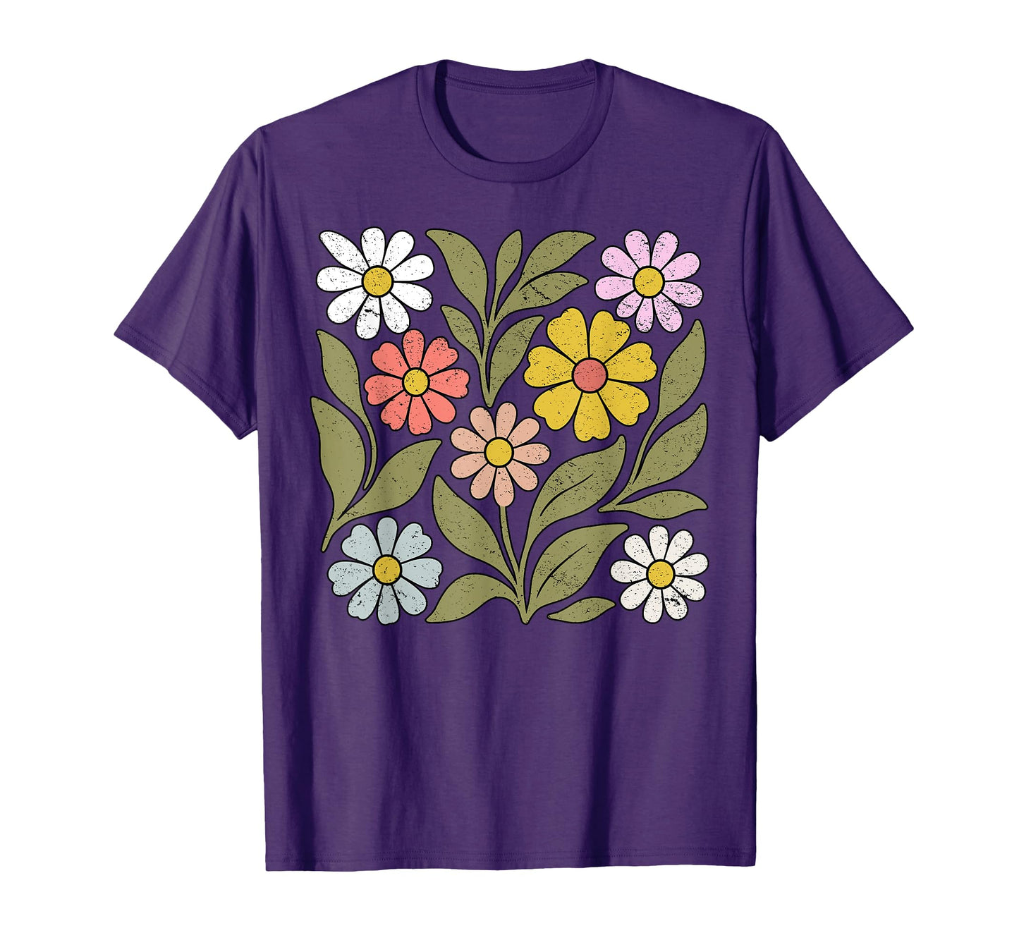 Boho Wildflower Floral Garden Plant T-Shirt