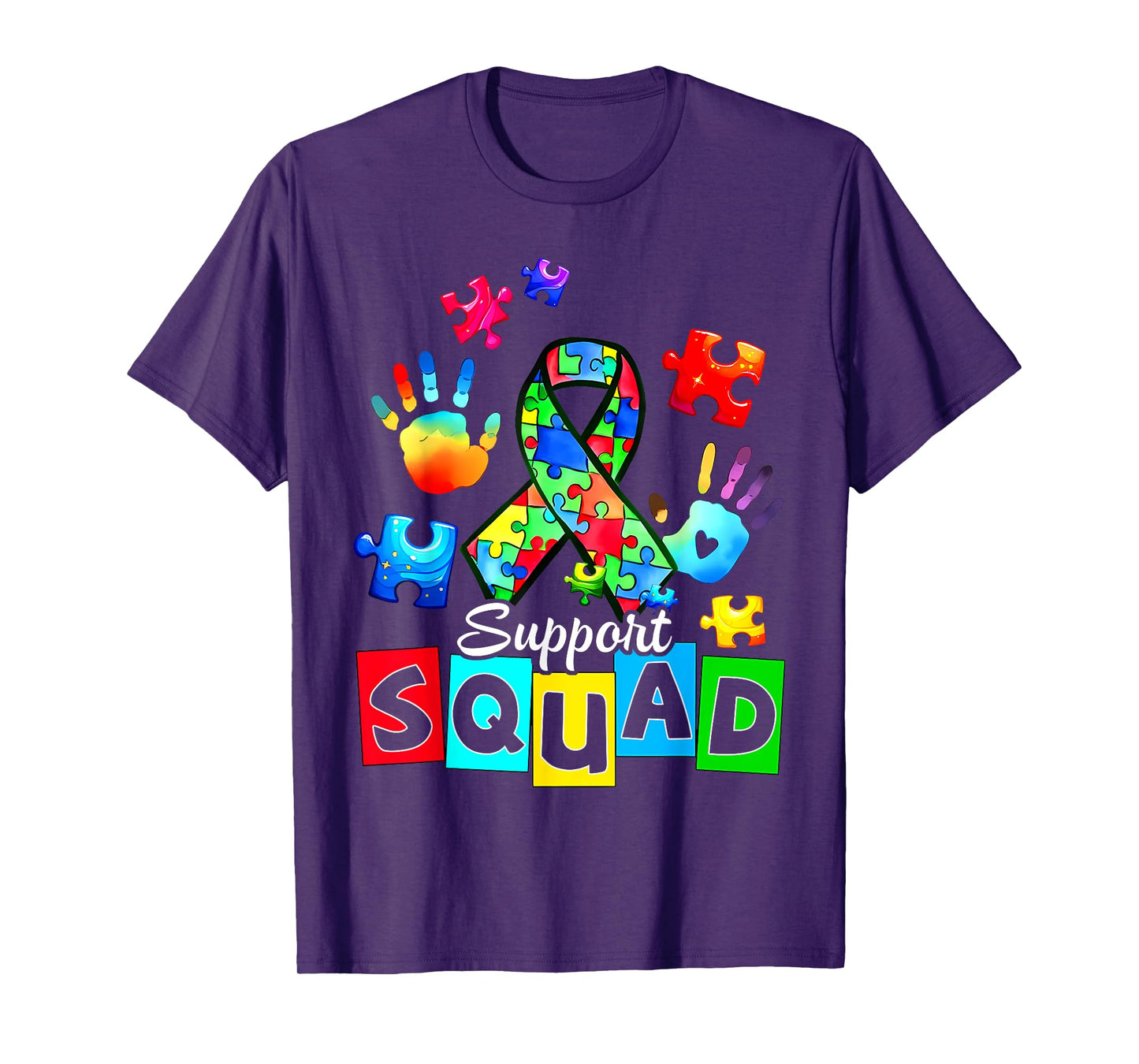 Autism Awareness Autism Support Squad Family T-Shirt
