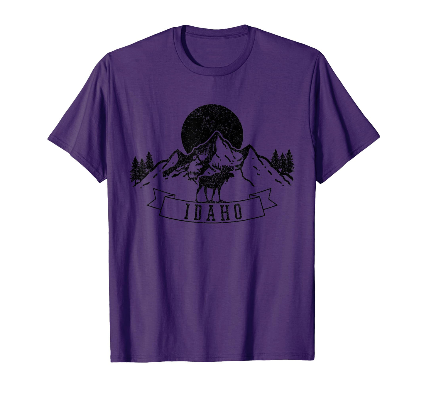 Idaho Moose Mountains Nature Hiking Souvenir Pride Gift T-Shirt