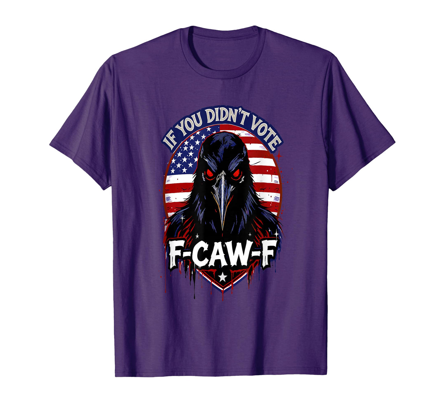 Grunge Crow Meme Voting Statement T-Shirt