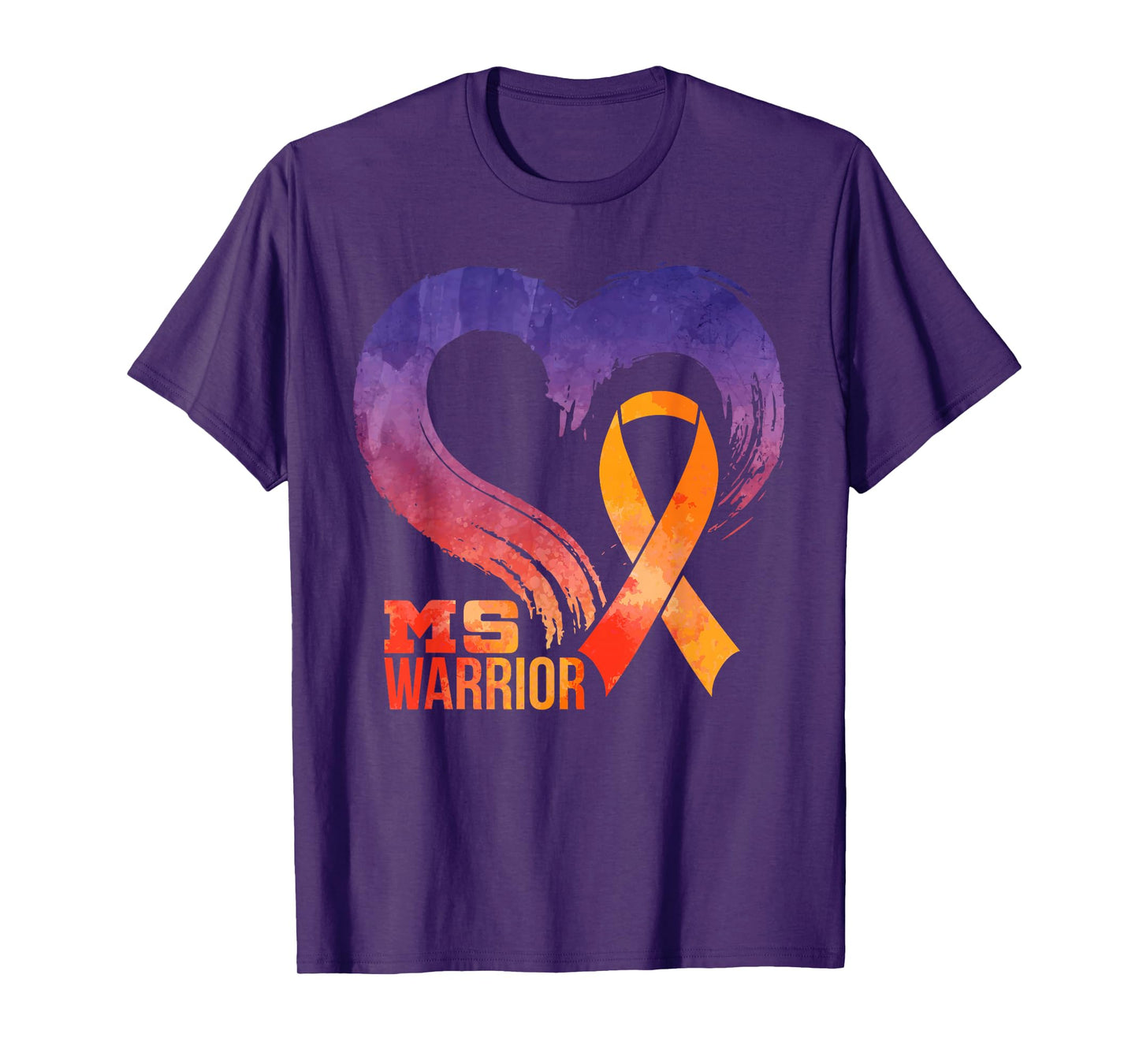 Ms Warrior Heart Multiple Sclerosis Awareness Month T-Shirt