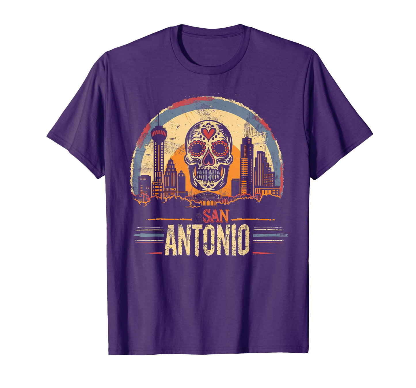 San Antonio - Sugar Skull Cinco De Mayo Fiesta Matching T-Shirt