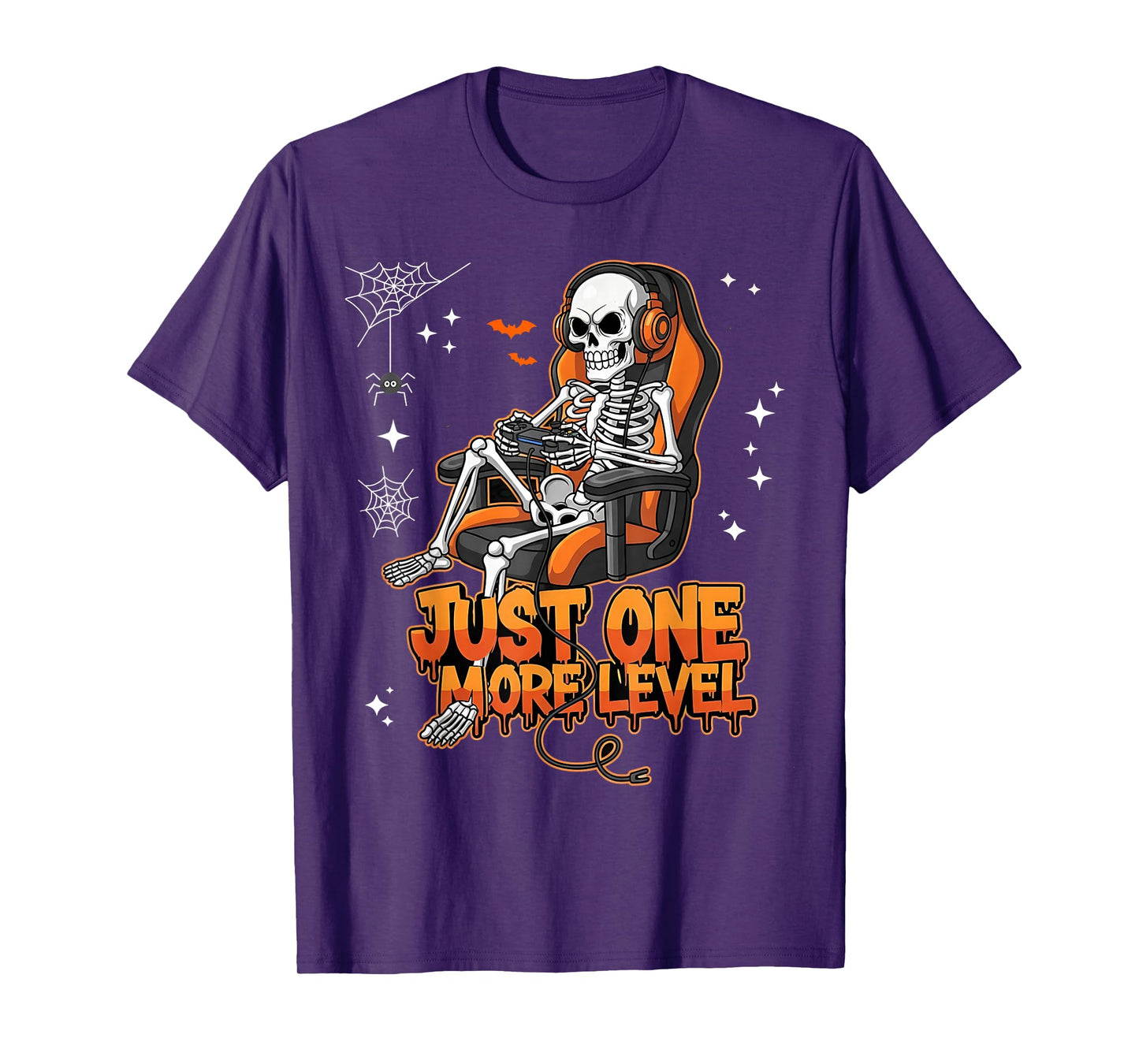 Skeleton Gamer Halloween Costume Video Gaming Funny Boys T-Shirt