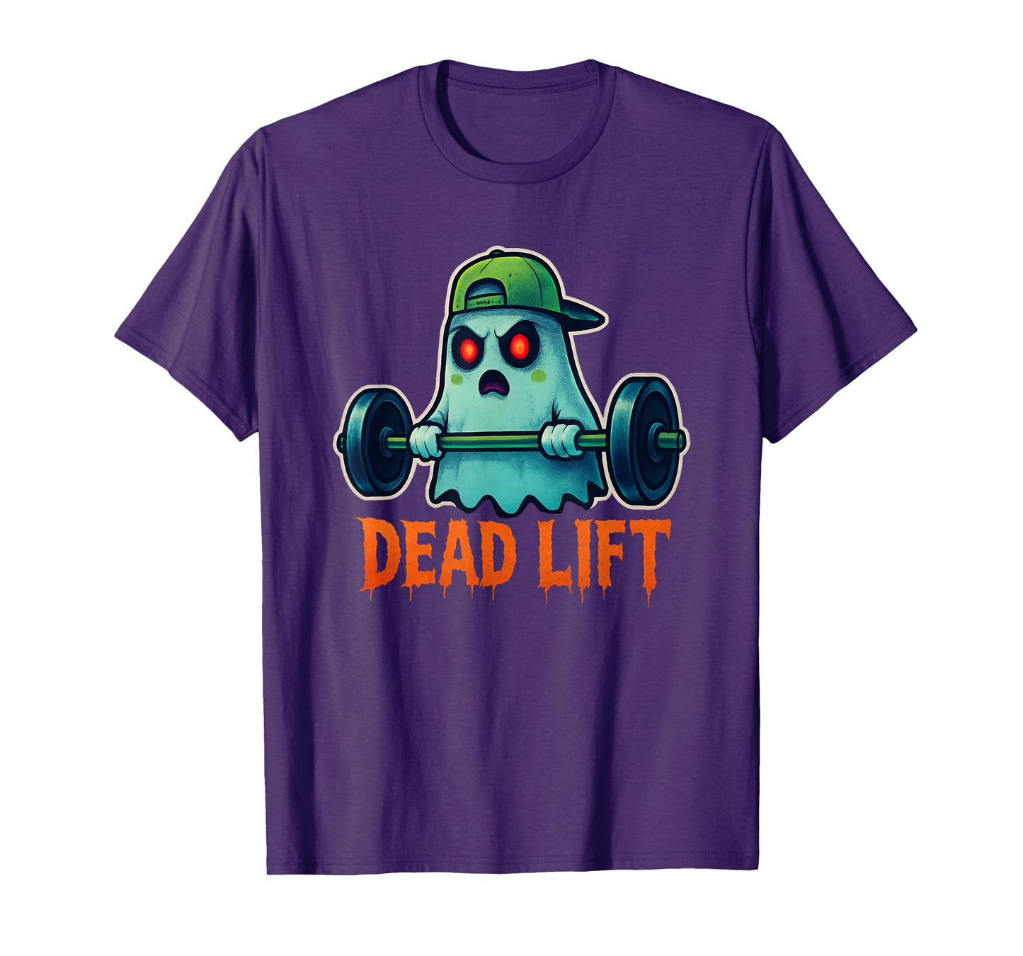Dead Lift Funny Ghost Gym Halloween Weightlifting Pocket T-Shirt