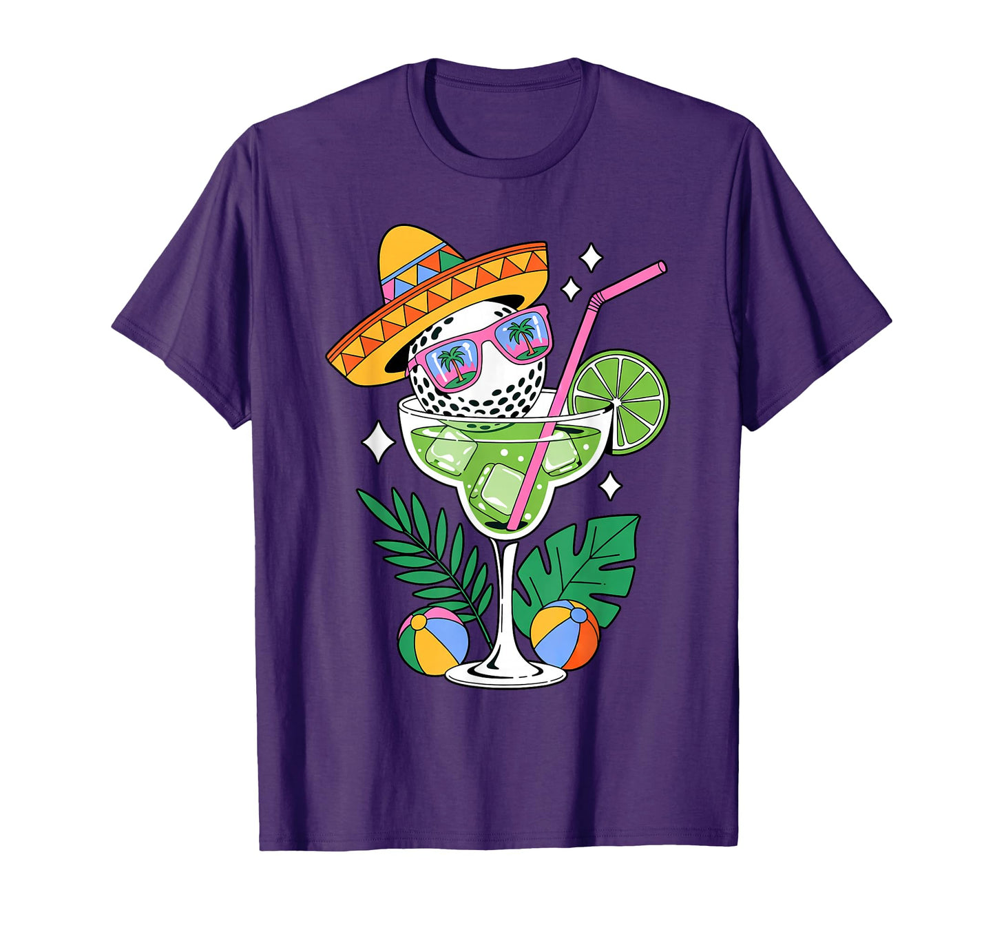 Golf Margarita Sombrero Tropical Funny Cinco De Mayo T-Shirt