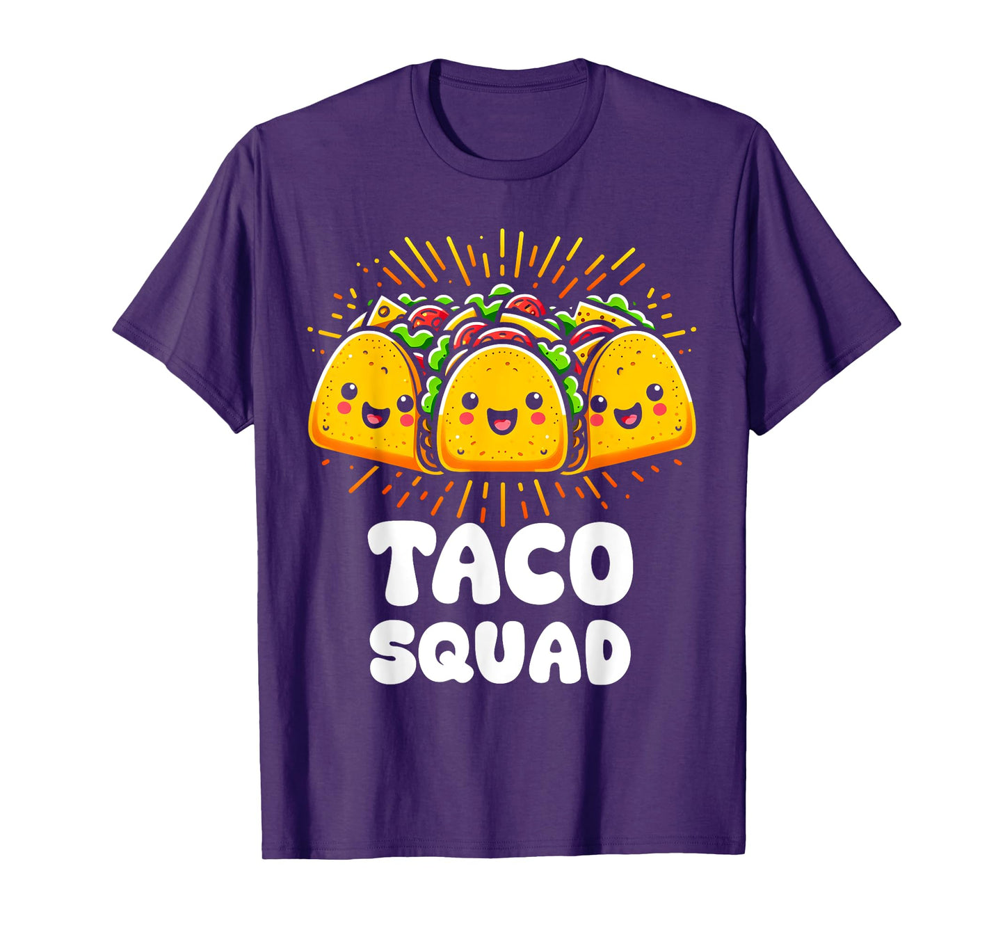 Taco Squad Funny Fiesta Group Mexican Food Design T-Shirt