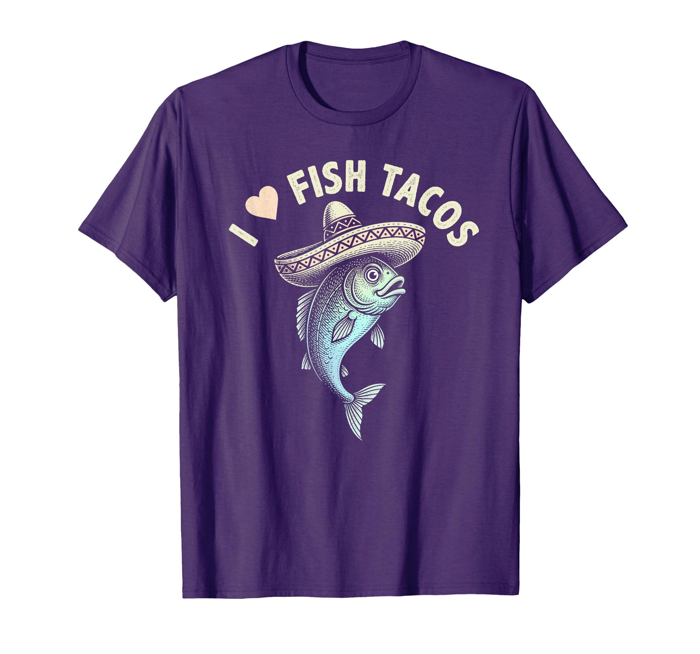 Funny Fish Taco tee - I Love Fish Tacos Mexican Food Lover T-Shirt