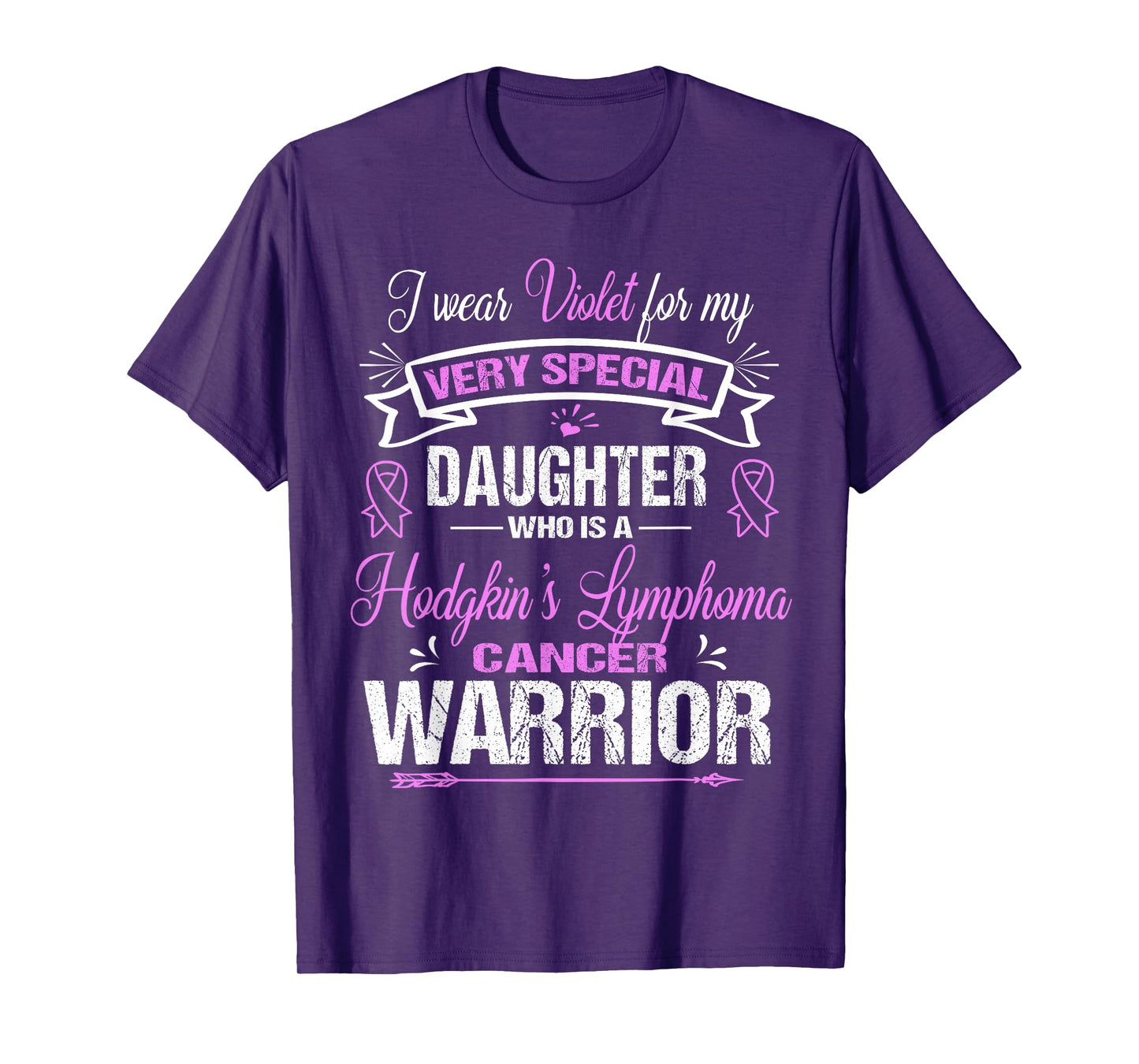 Hodgkin's Lymphoma Cancer Tee: I Wear Violet For My Daughter T-Shirt