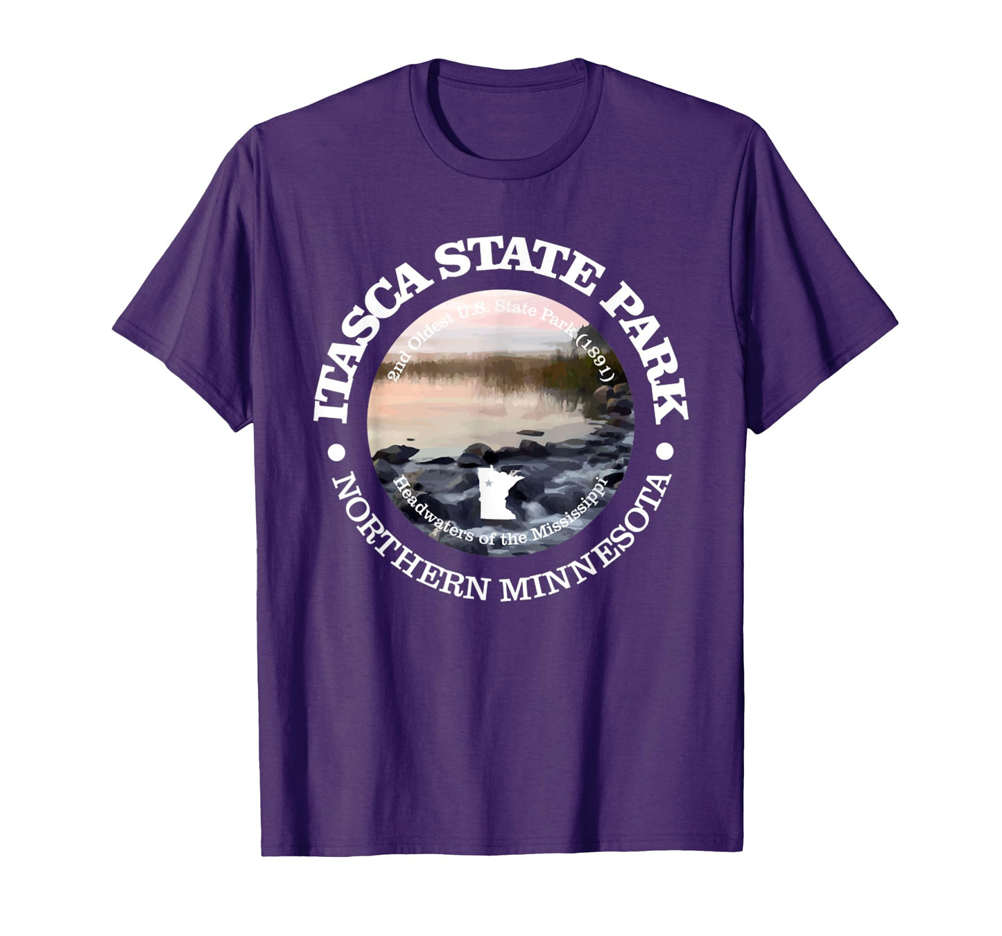 Itasca State Park Funny Minnesota Itasca State Park T-Shirt