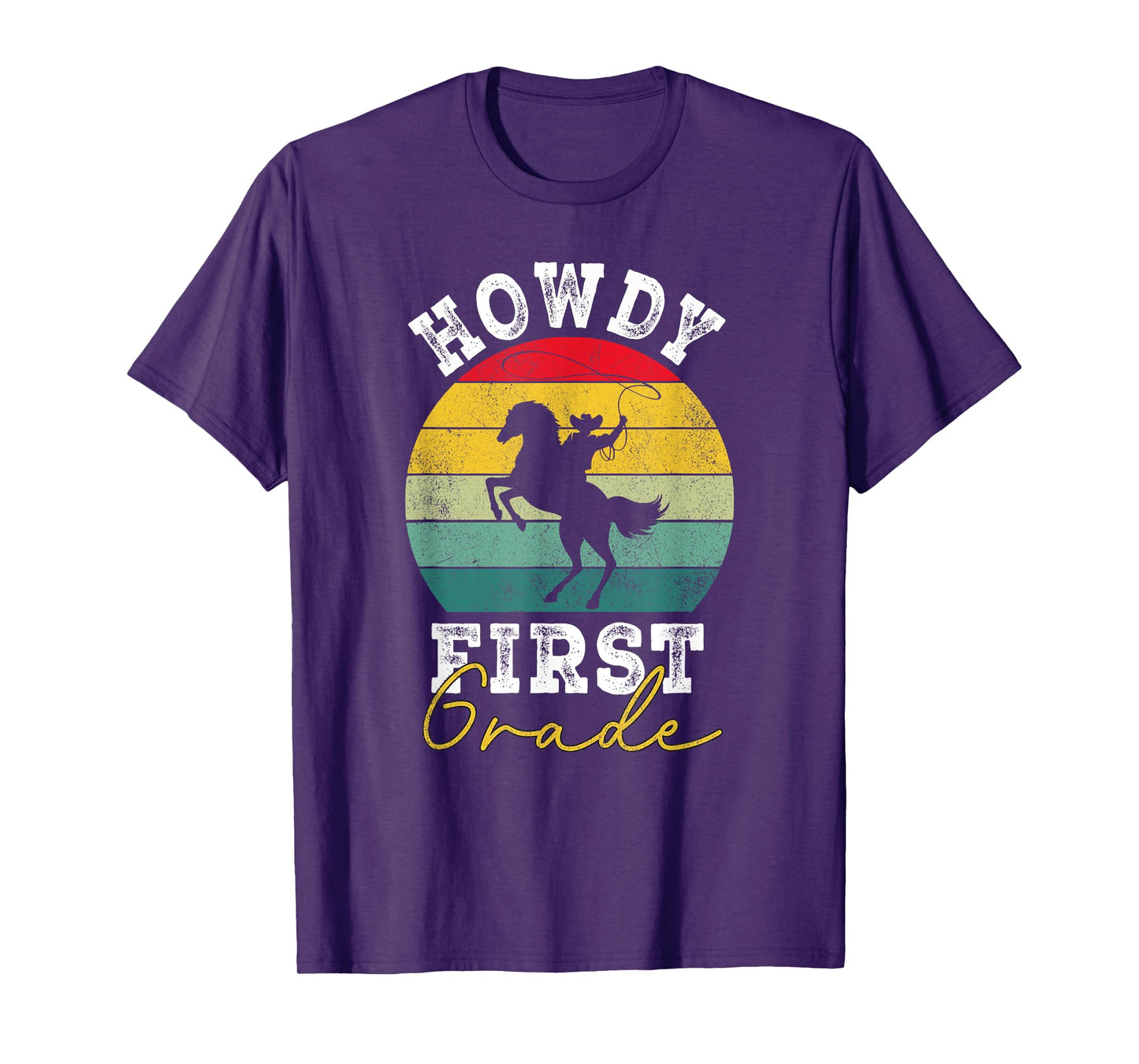 Howdy 1st Grade Cowboy Western Back To School first Grade T-Shirt